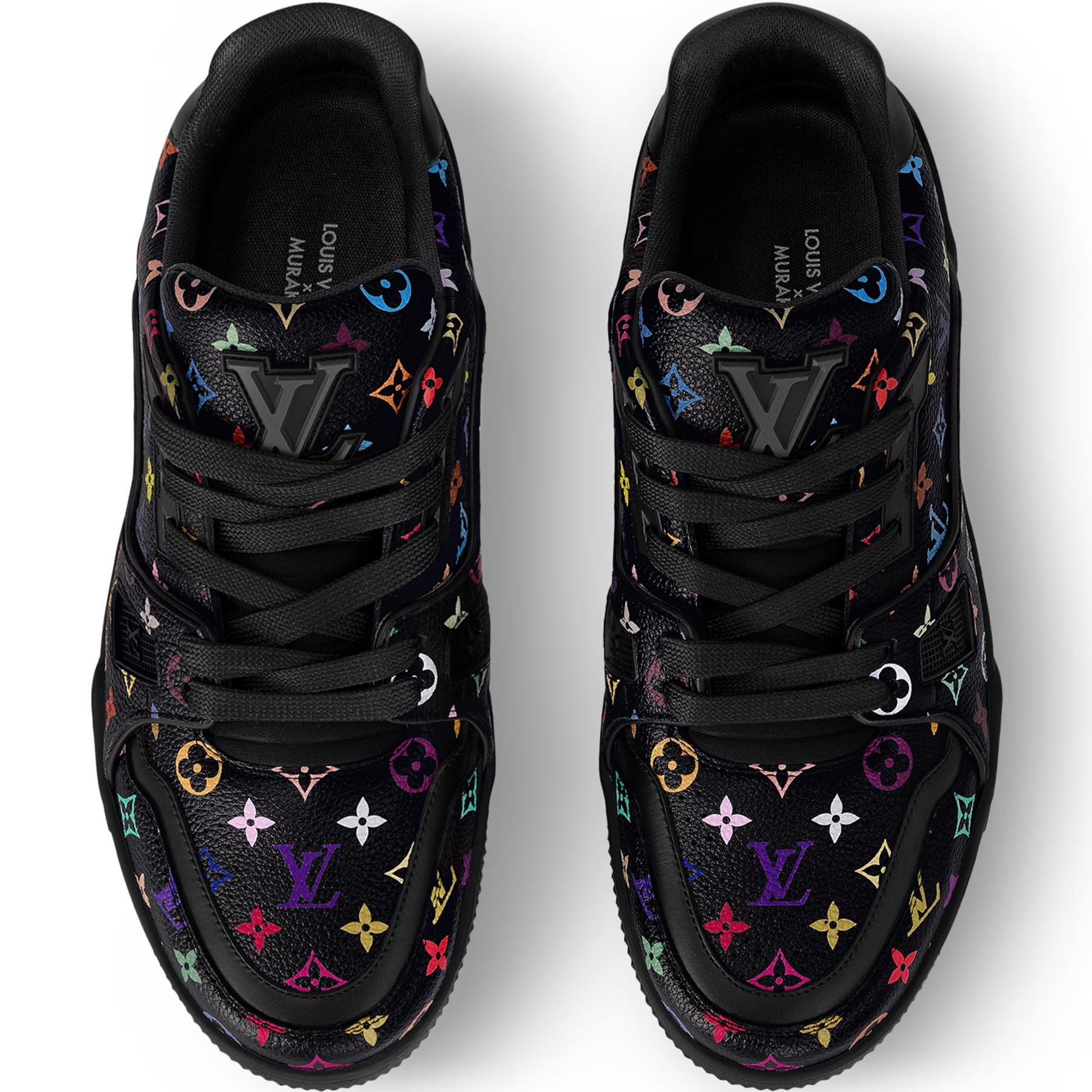 Giày Thể Thao unisex LV Trainer LV x TM Noir 1AHEKZ 4
