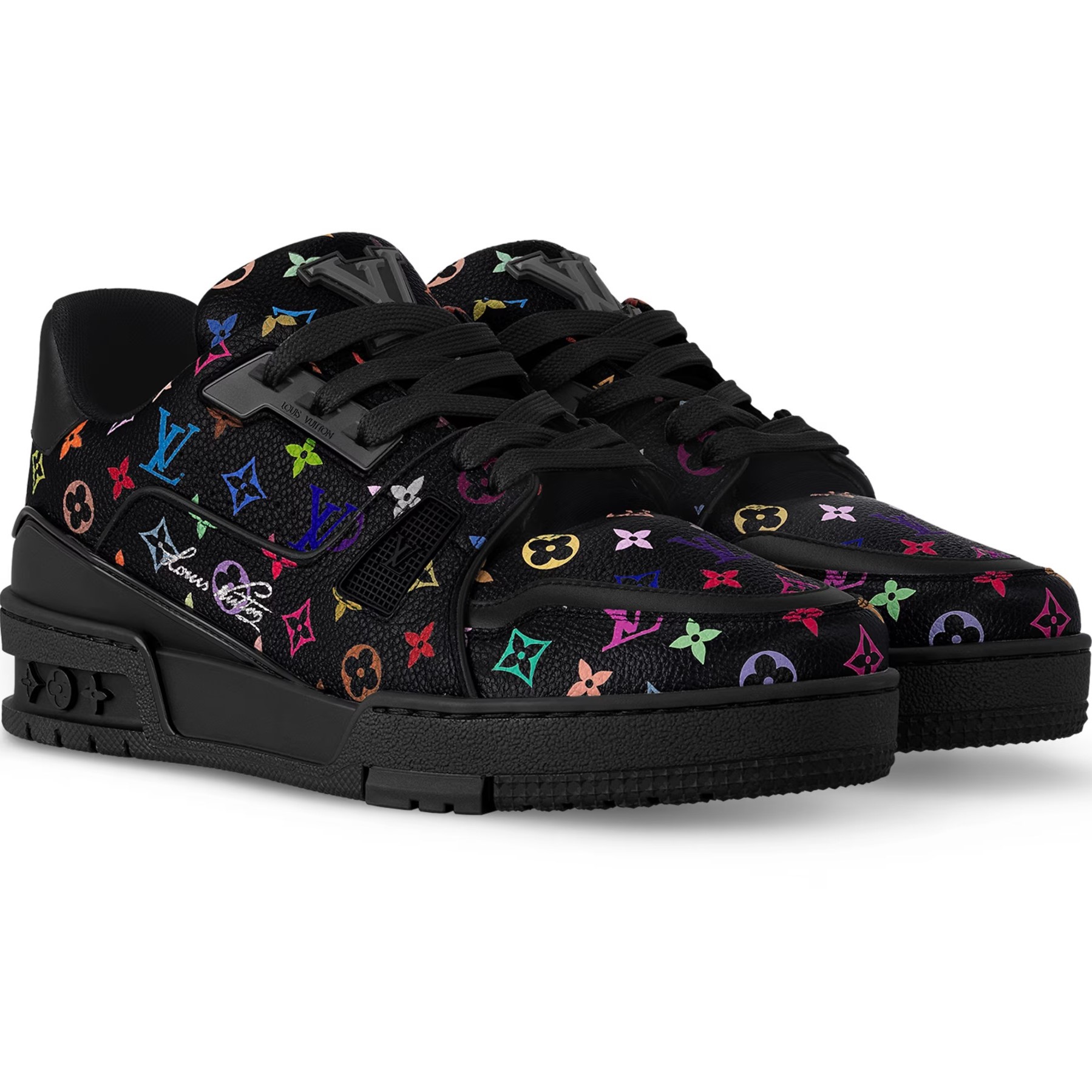 Giày Thể Thao unisex LV Trainer LV x TM Noir 1AHEKZ 5