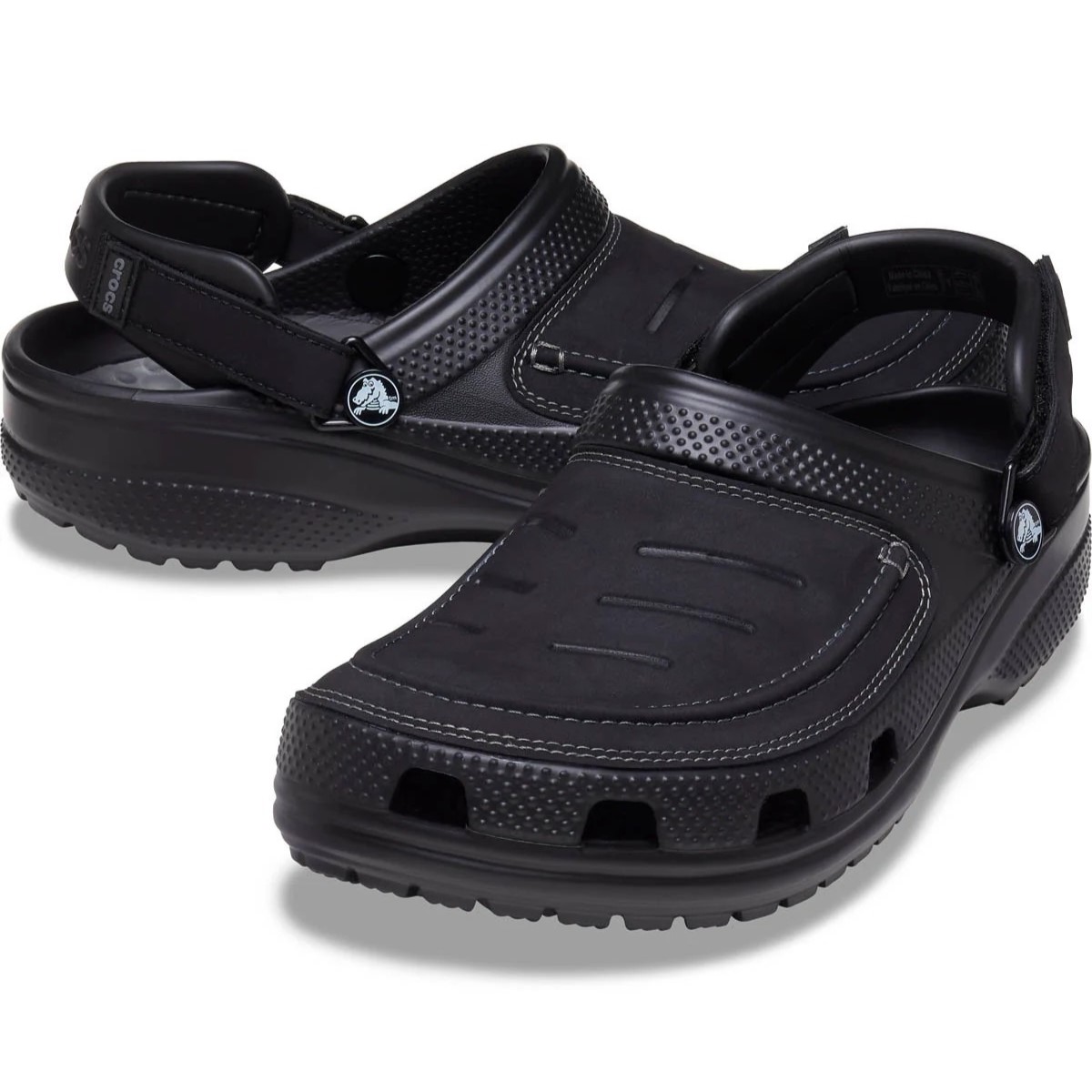 Dép sục Crocs Yukon Vista II LR Clog Black Slate Grey 5