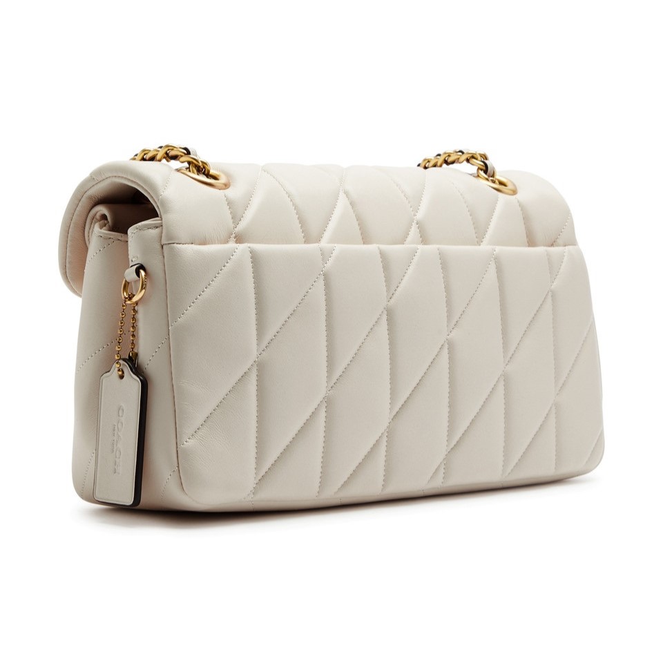 Túi nữ Coach Tabby 26 Quilted Leather Shoulder Bag Chalk 11