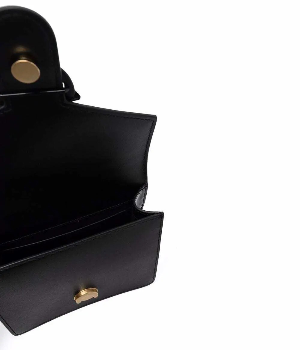 Túi xách Pinko Mini Love Bag Top Handle Maxi Chain Black 3