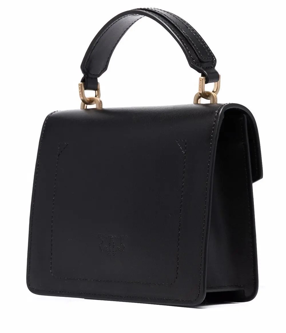 Túi xách Pinko Mini Love Bag Top Handle Maxi Chain Black 2
