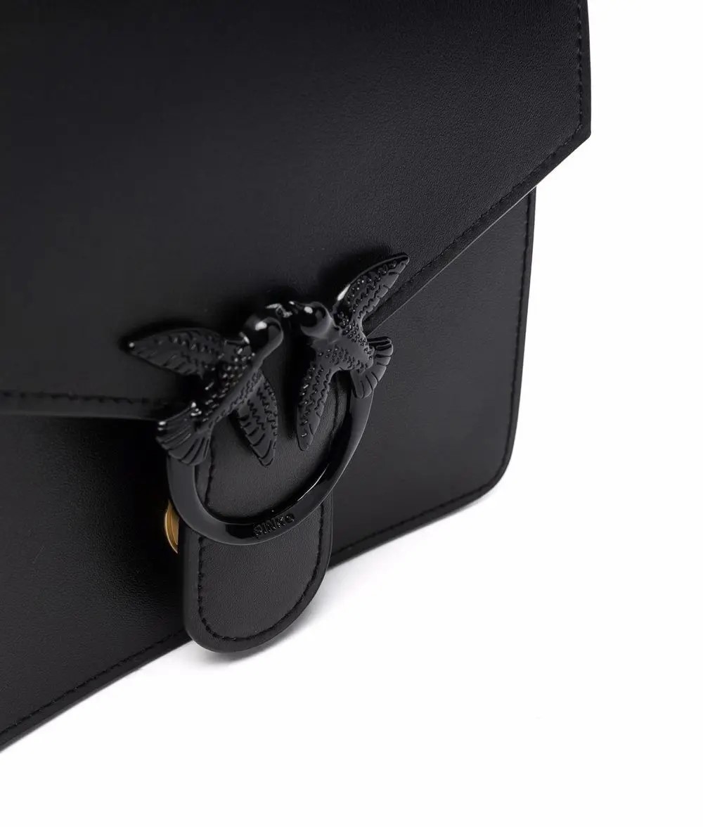 Túi xách Pinko Mini Love Bag Top Handle Maxi Chain Black 5