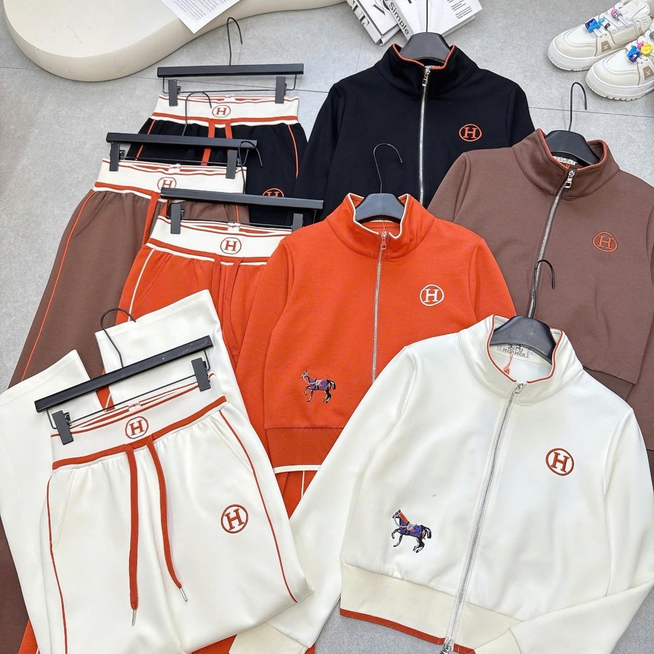 Set bộ áo quần thun nữ thời trang Hermes 6