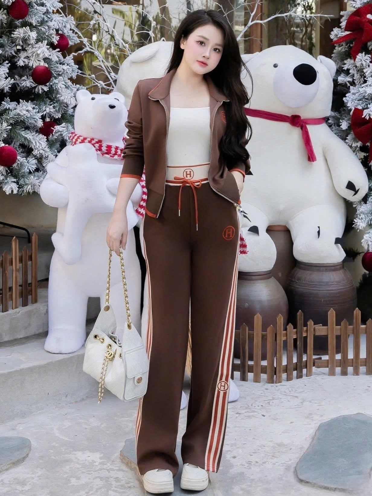 Set bộ áo quần thun nữ thời trang Hermes 15