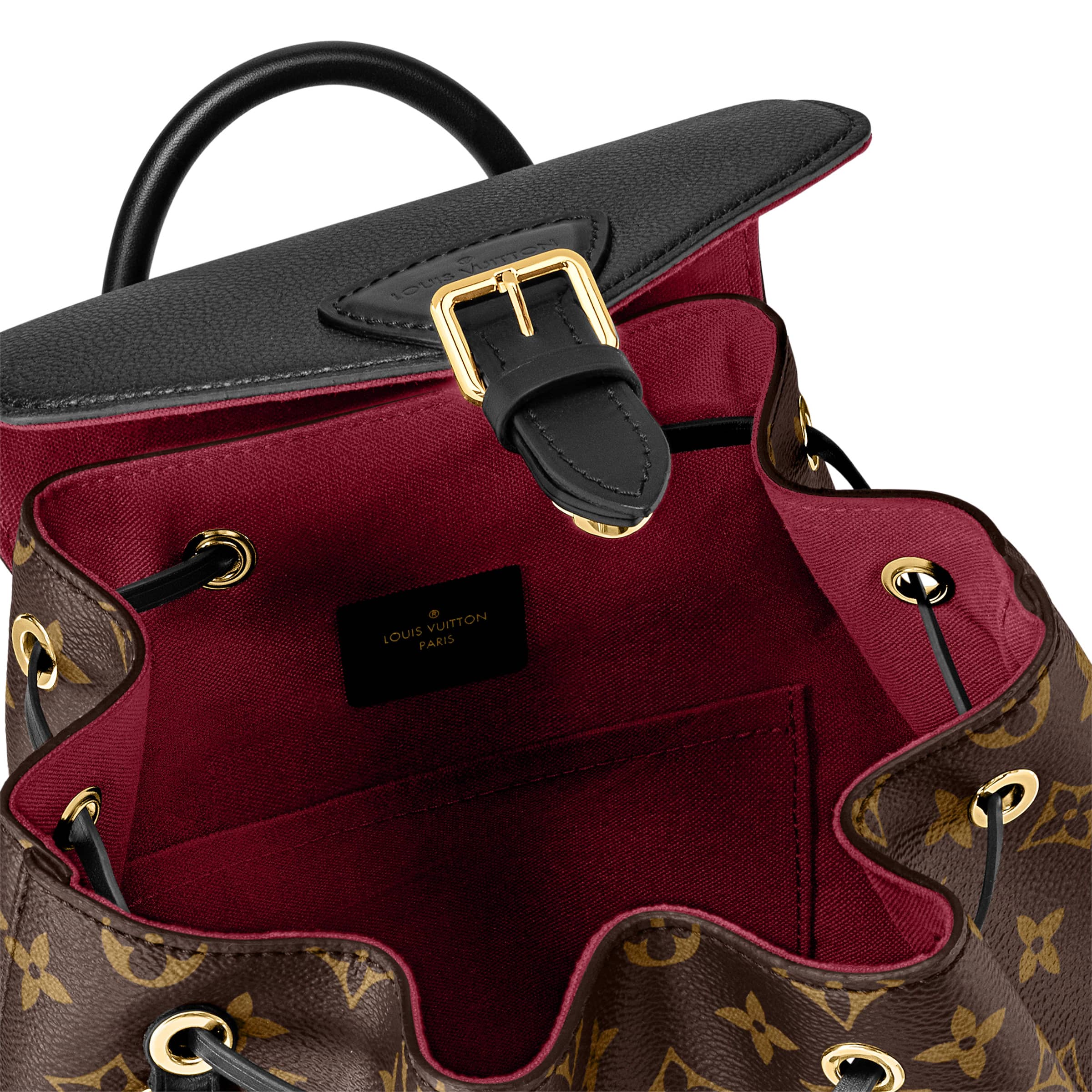 Ba lô Louis Vuitton Montsouris PM Black M45515 10