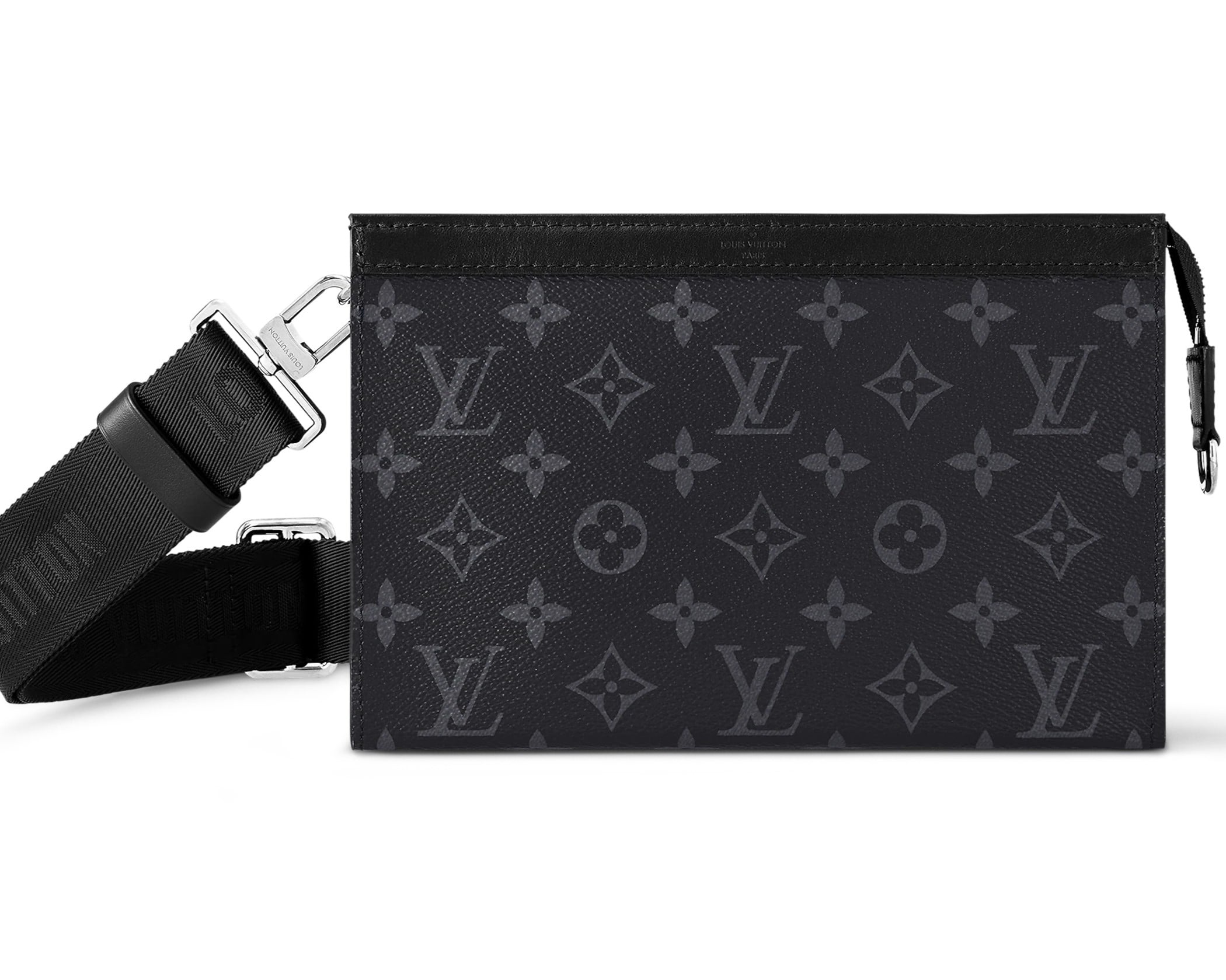 Túi đeo chéo LV Nam Louis Vuitton Gaston Wearable Wallet Monogram Eclipse 1