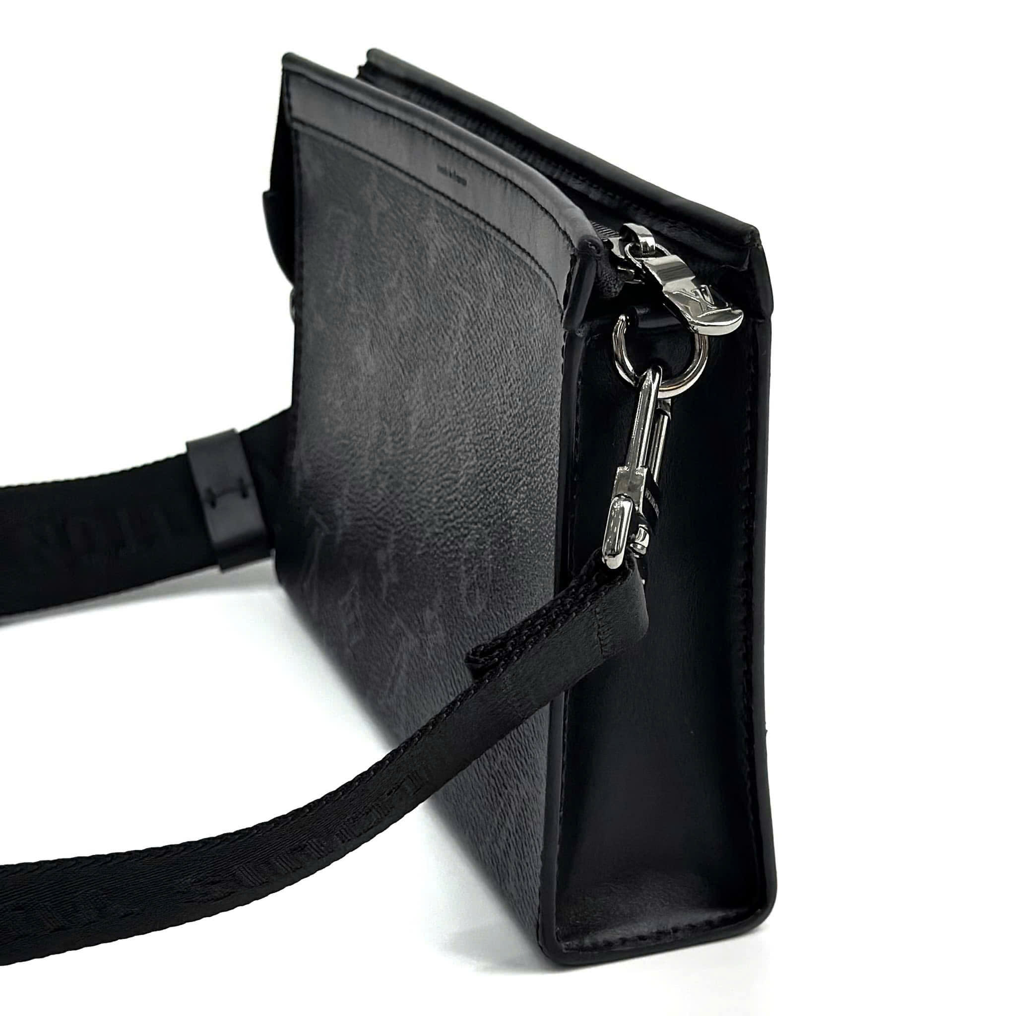 Túi đeo chéo LV Nam Louis Vuitton Gaston Wearable Wallet Monogram Eclipse 8