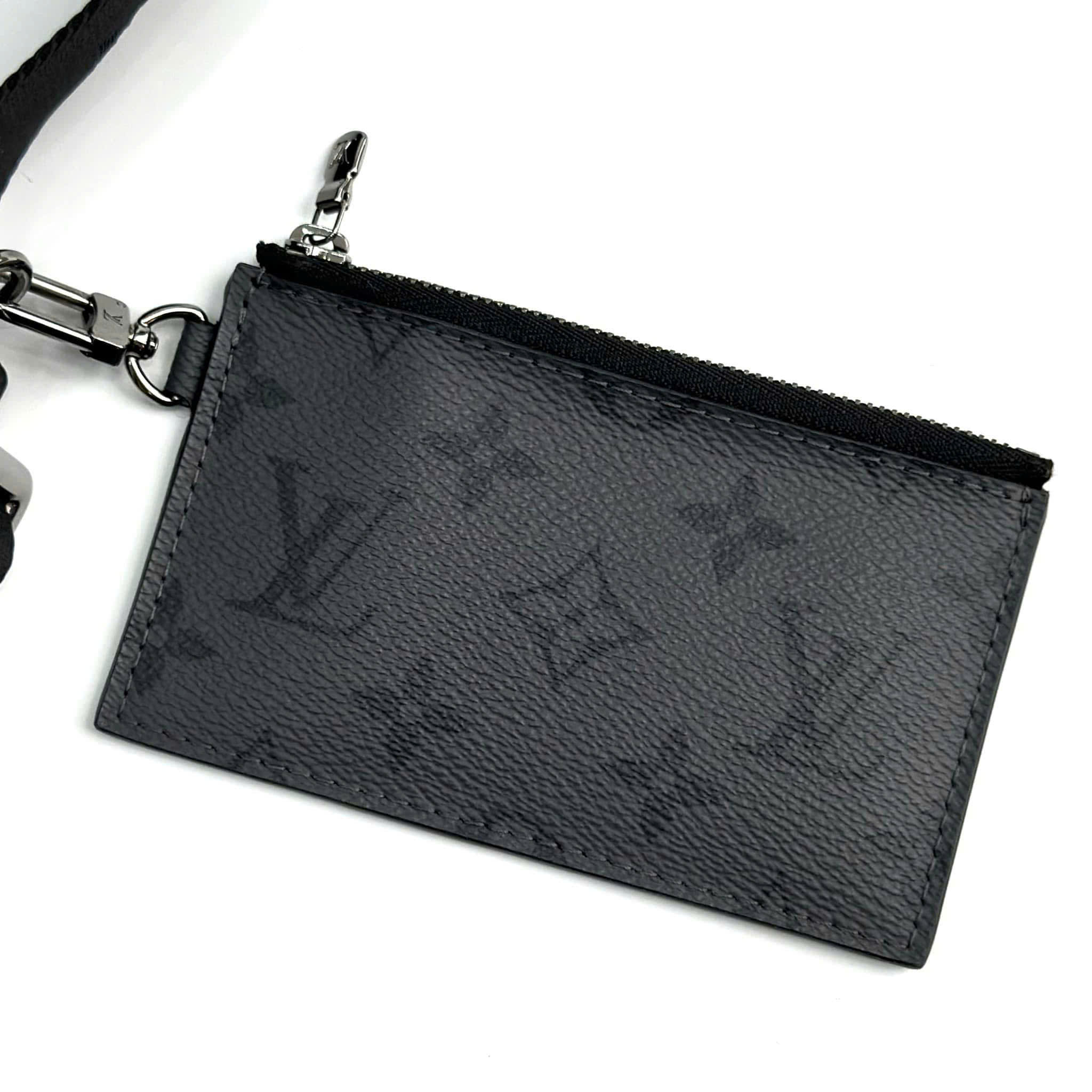 Túi đeo chéo LV Nam Louis Vuitton Gaston Wearable Wallet Monogram Eclipse 12