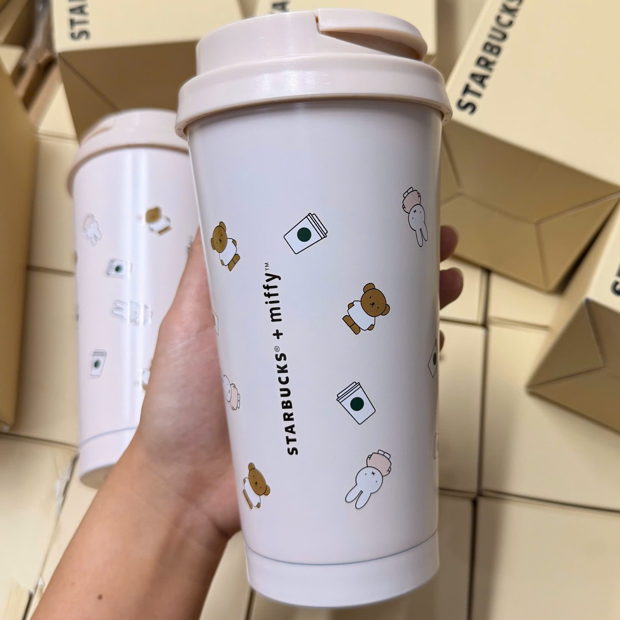Ly nước giữ nhiệt Starbucks Miffy Elma Tumbler 6