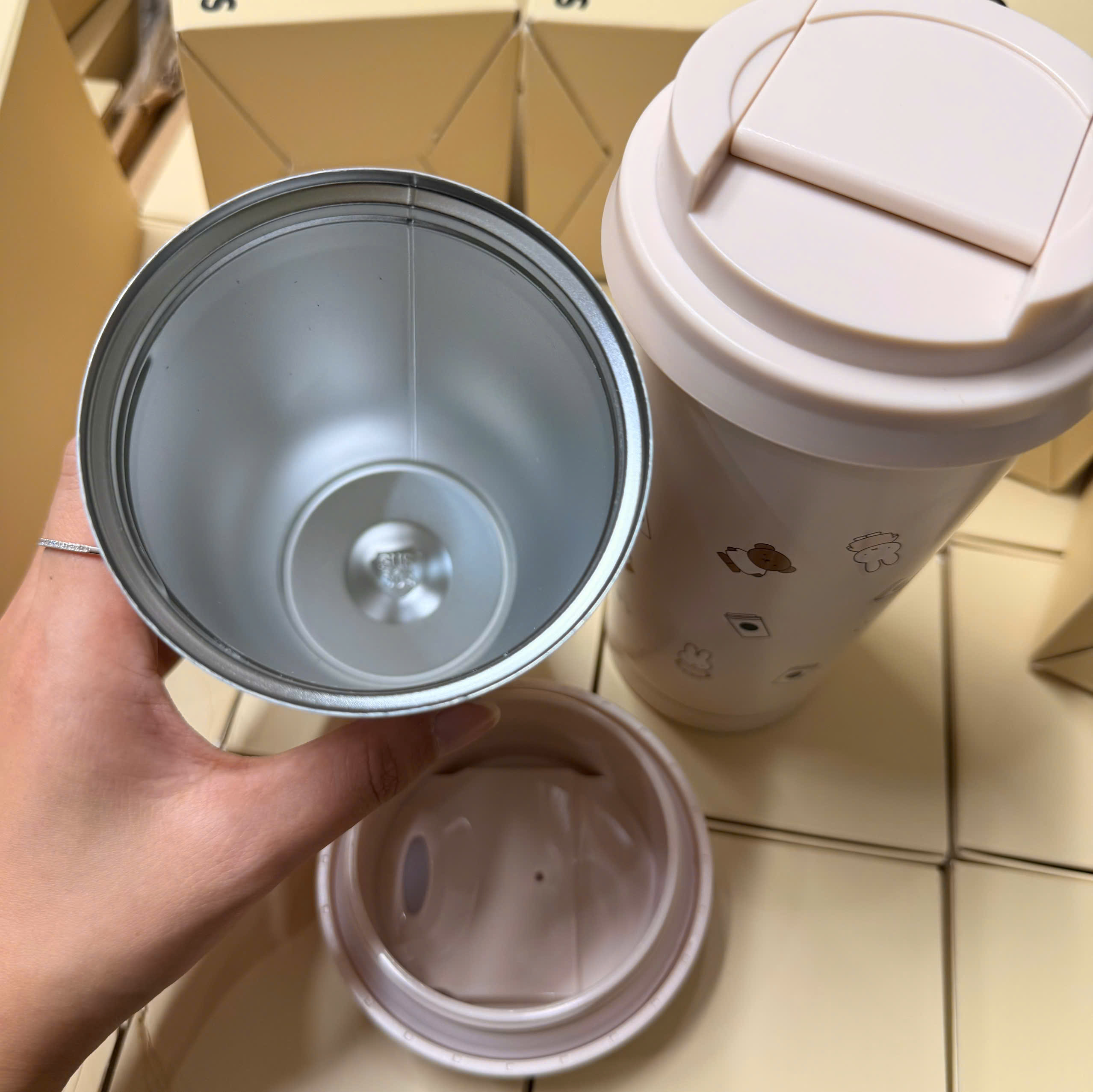 Ly nước giữ nhiệt Starbucks Miffy Elma Tumbler 7