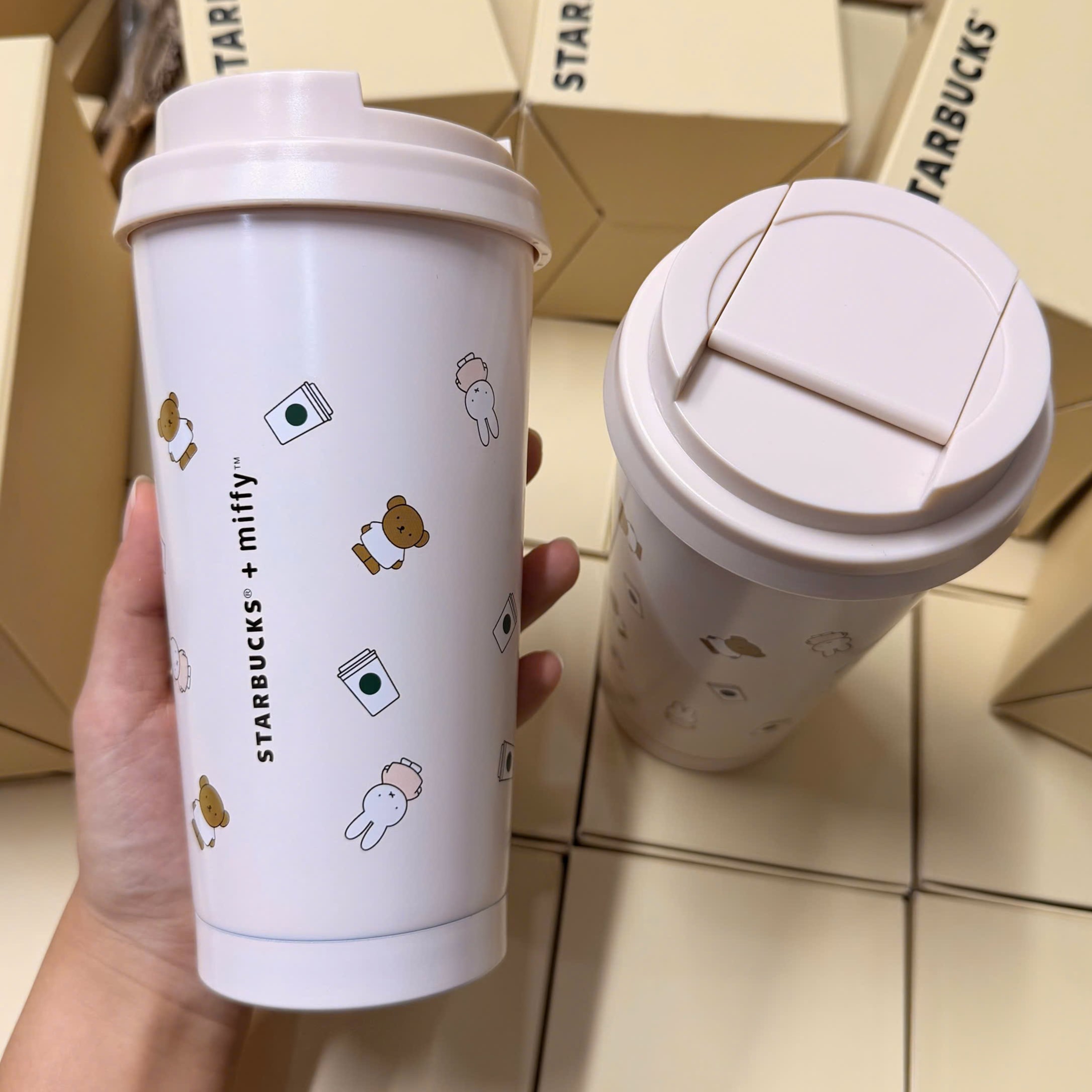 Ly nước giữ nhiệt Starbucks Miffy Elma Tumbler 9