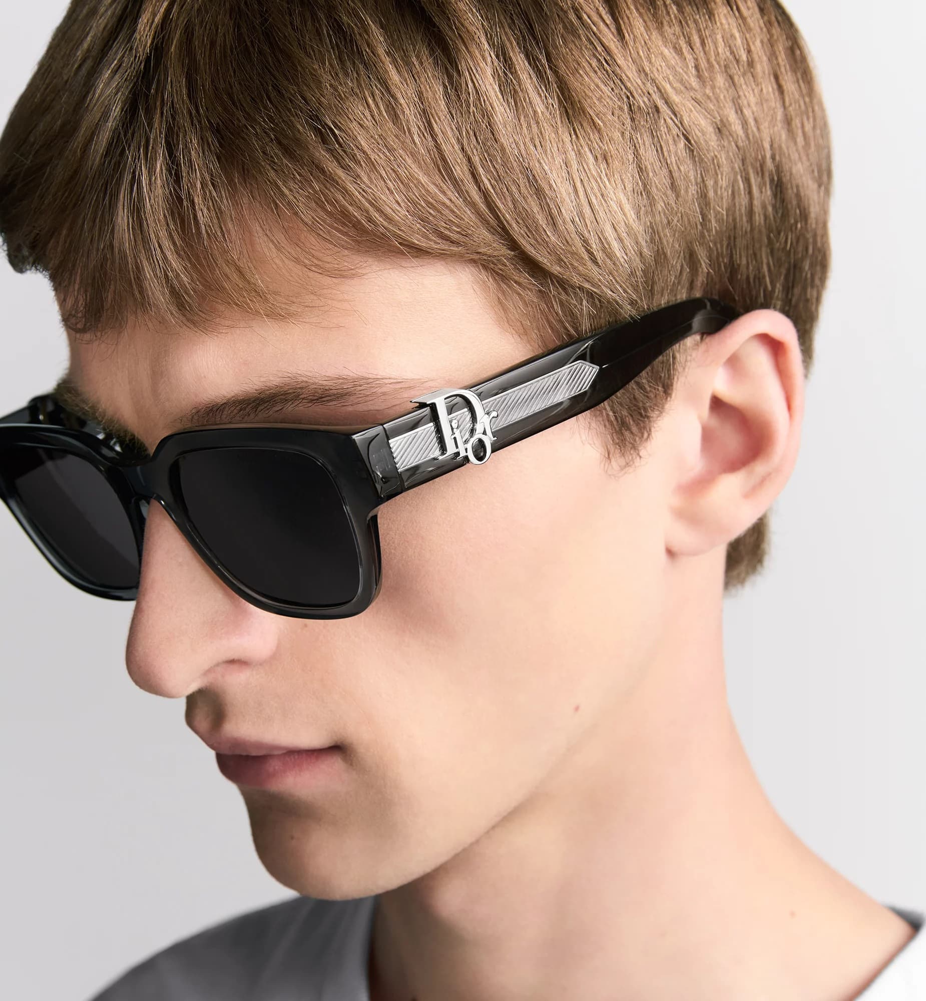 Mắt kính Dior DiorOblique S1I Transparent Black Square Sunglasses 2