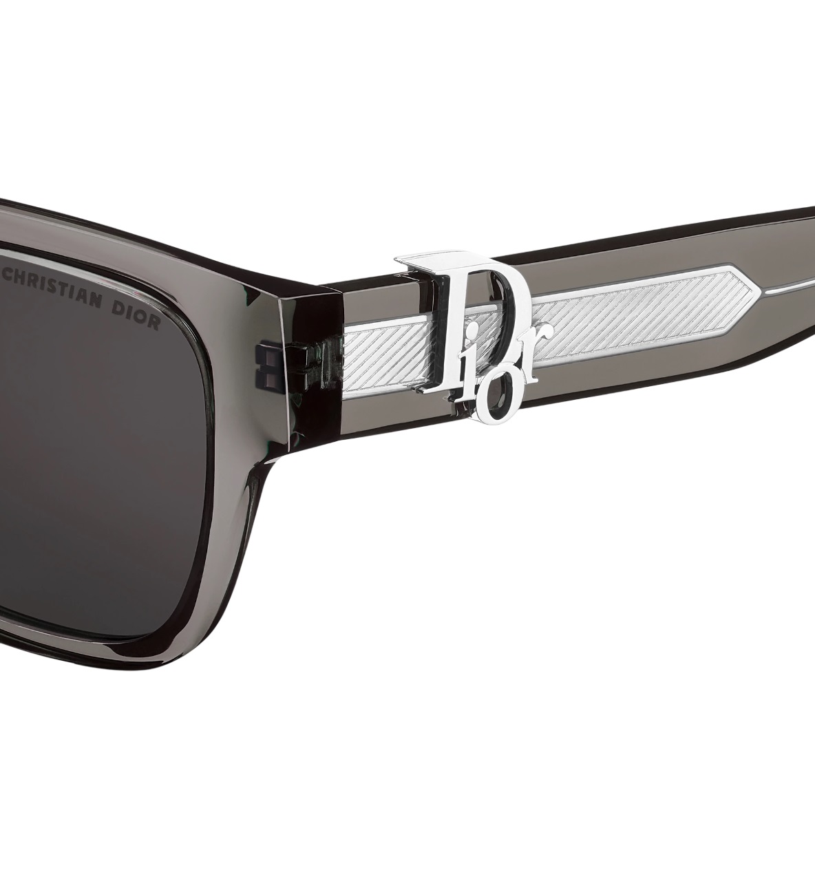 Mắt kính Dior DiorOblique S1I Transparent Black Square Sunglasses 4