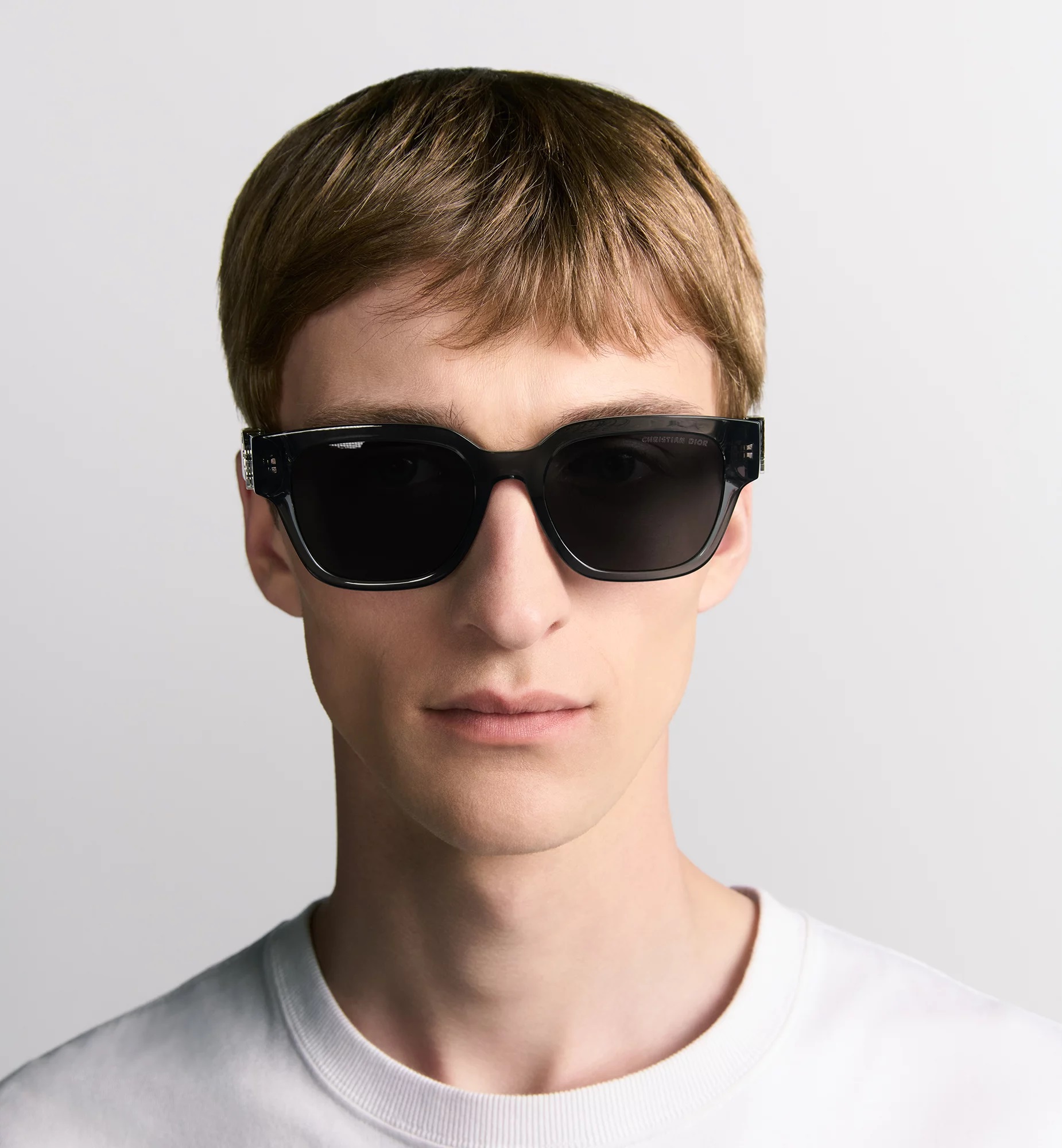 Mắt kính Dior DiorOblique S1I Transparent Black Square Sunglasses 5