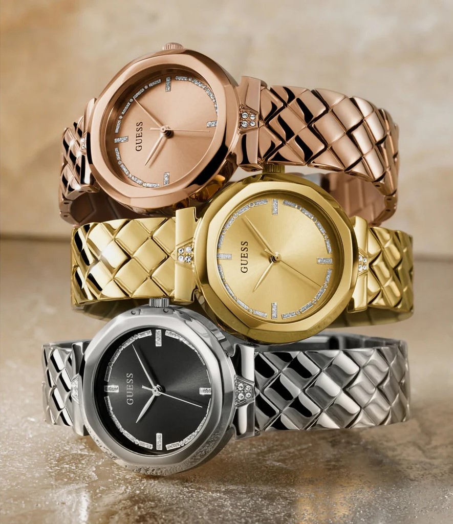 Đồng hồ đeo tay nữ Guess Rumour Analog Stainless Steel Watch GW0613L3 4