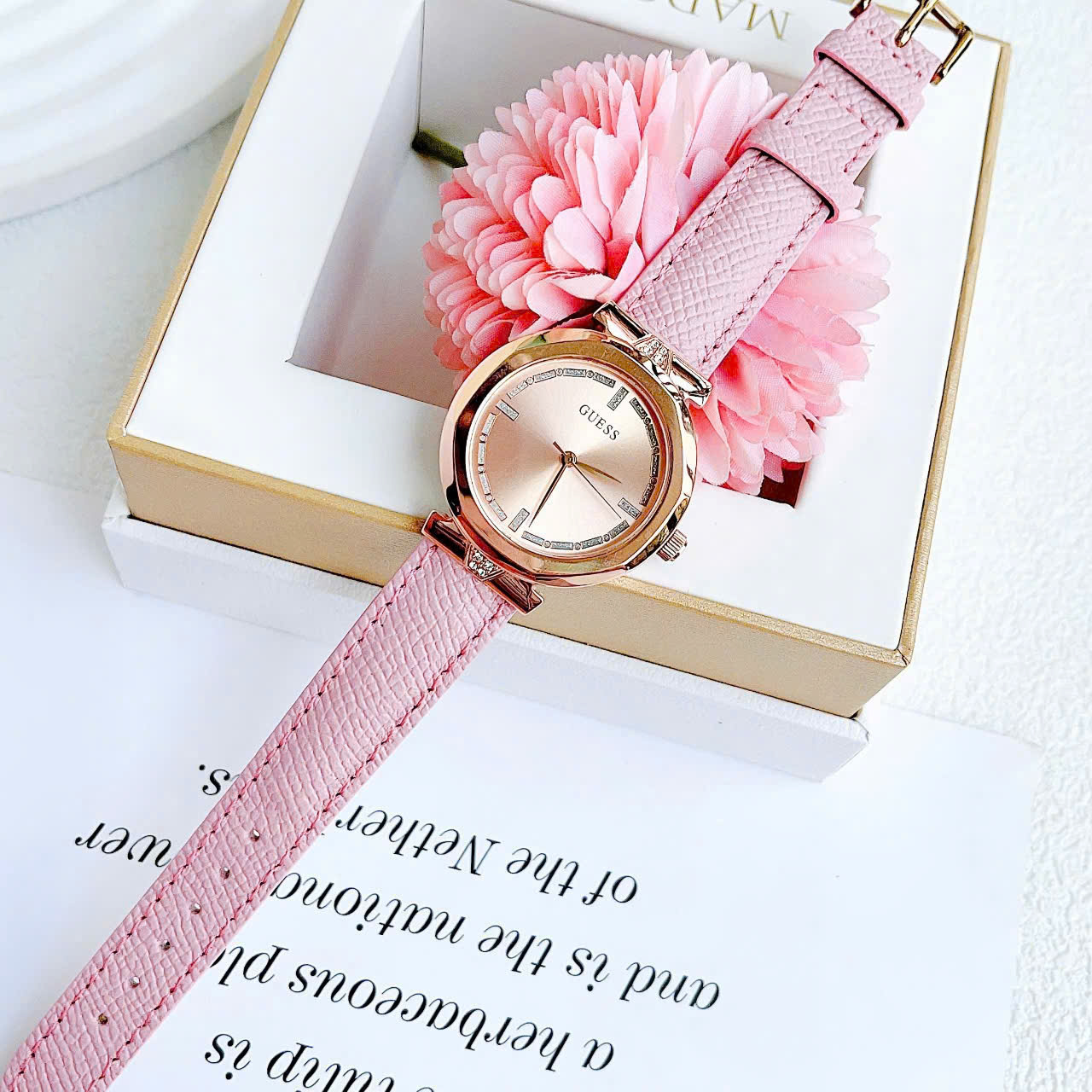 Đồng hồ đeo tay nữ Guess Rumour Analog Stainless Steel Watch GW0613L3 7