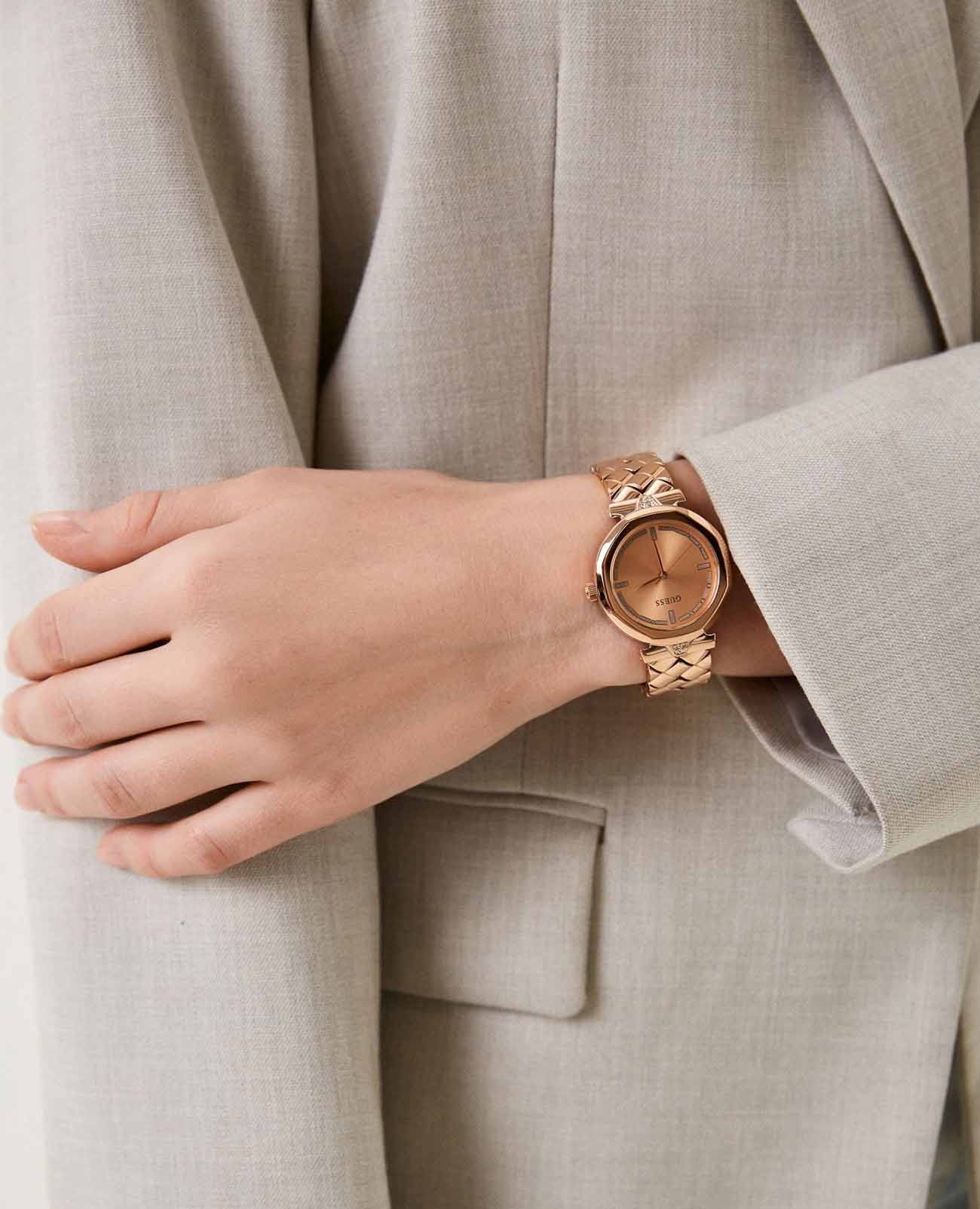 Đồng hồ đeo tay nữ Guess Rumour Analog Stainless Steel Watch GW0613L3 14