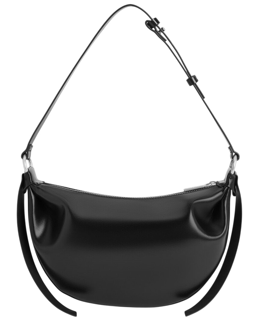 Túi đeo chéo Charles Keith Calla Half-Moon Bag Noir CK2-20671663 1