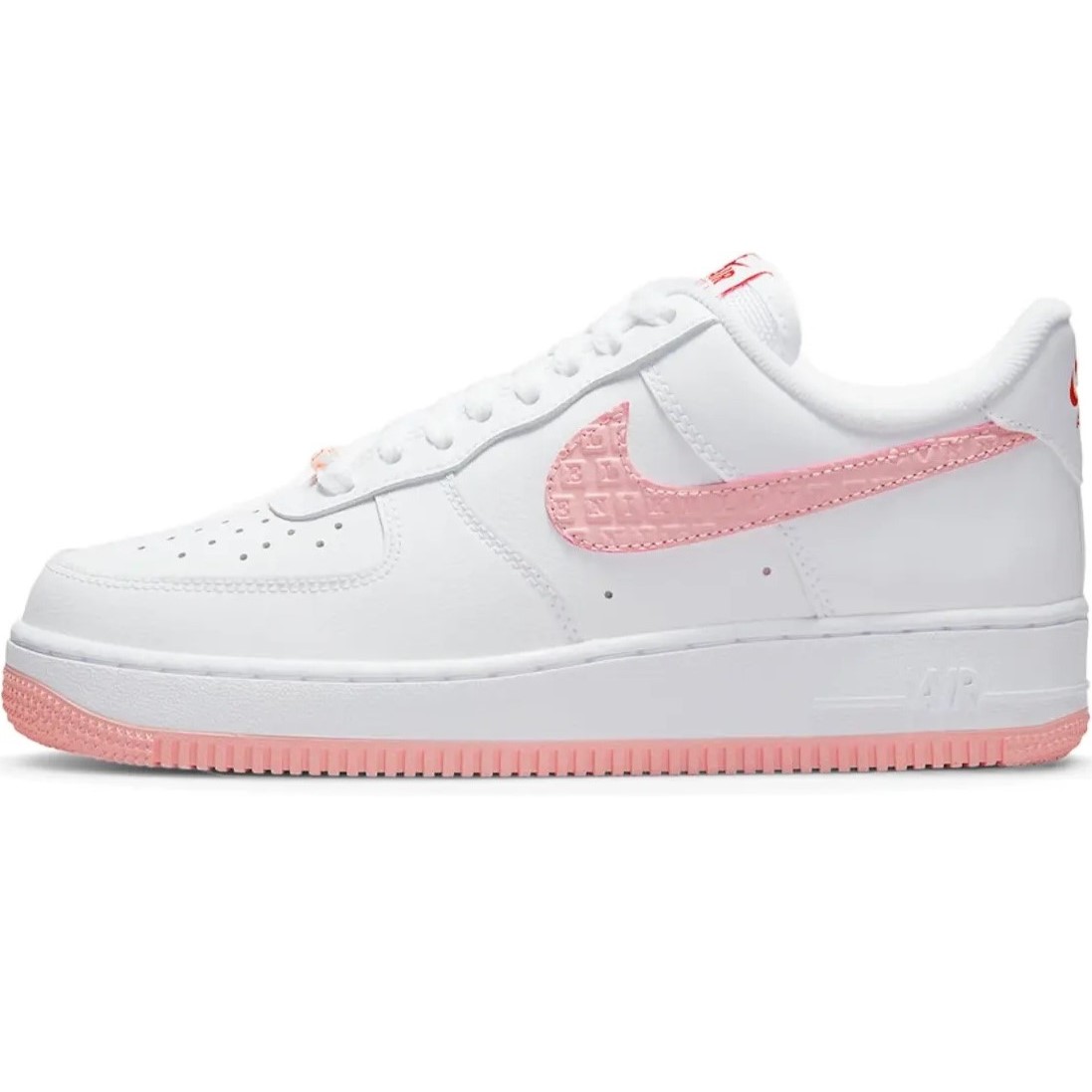 GIÀY NỮ NIKE AIR FORCE 1 07 LOW VD VALENTINE S DAY WHITE ATMOSPHERE UNIVERSITY RED SAIL DQ9320-100 9