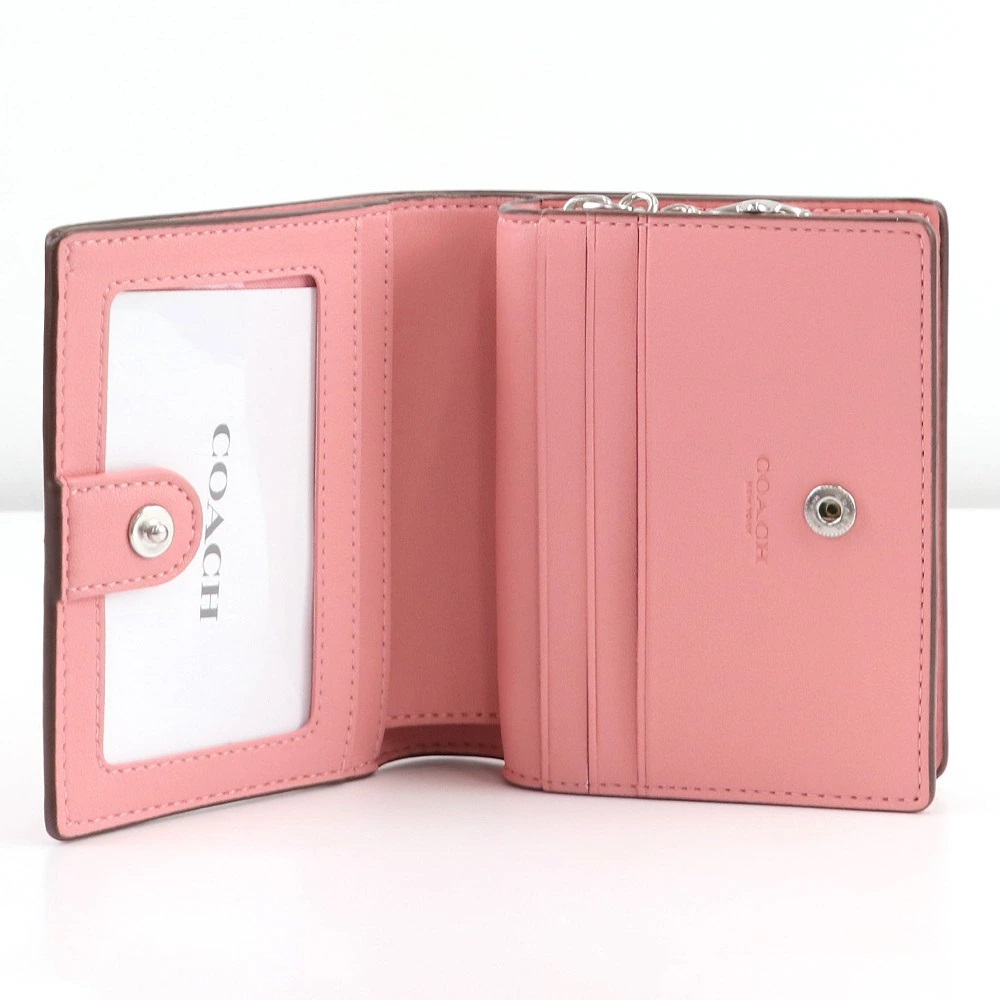 VÍ NỮ NGẮN LIMITED COACH BOXED SNAP WALLET WITH DAISY PRINT C2889 1