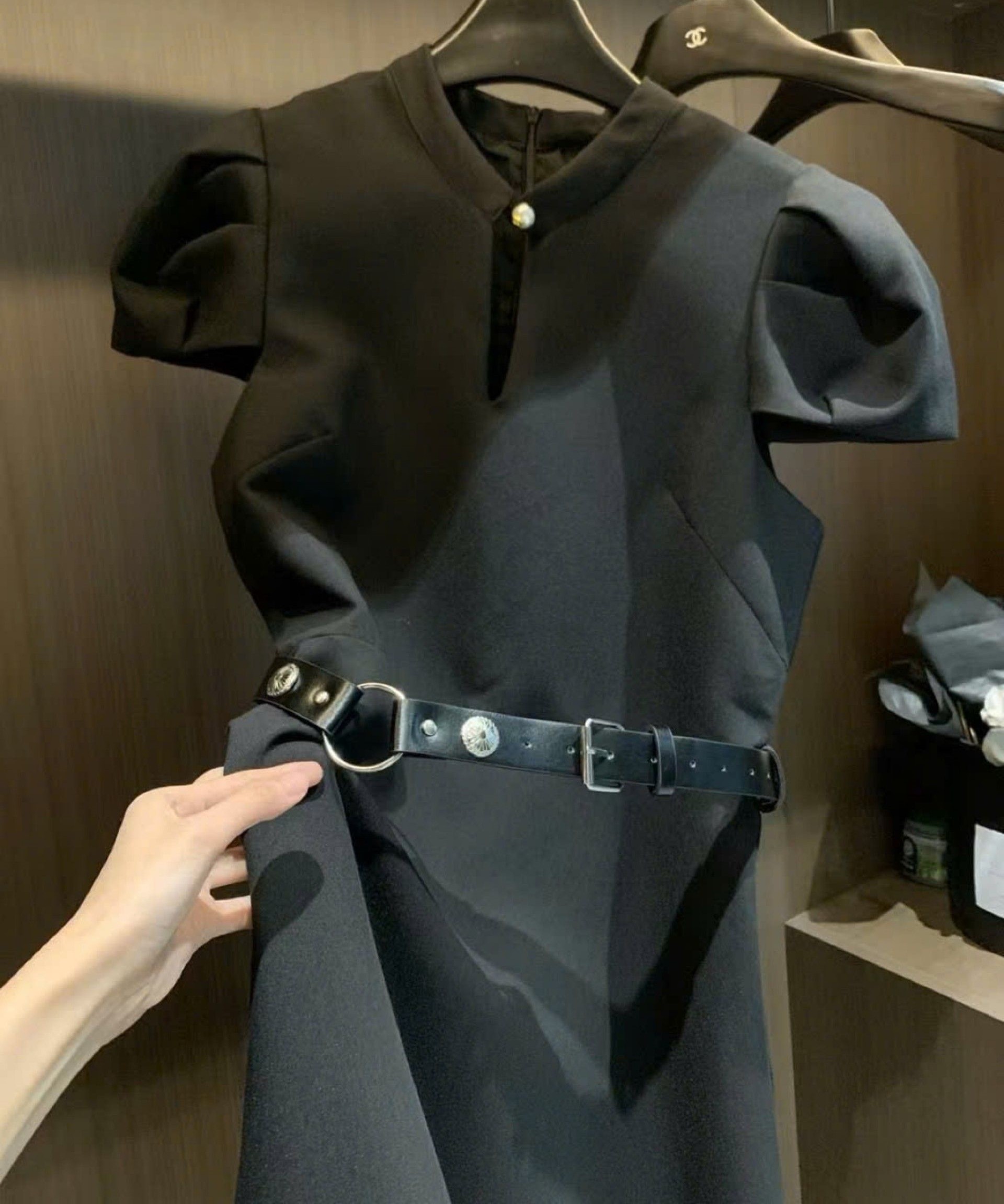 Đầm nữ thời trang dài xòe nữ Dior kèm thắt lưng 14