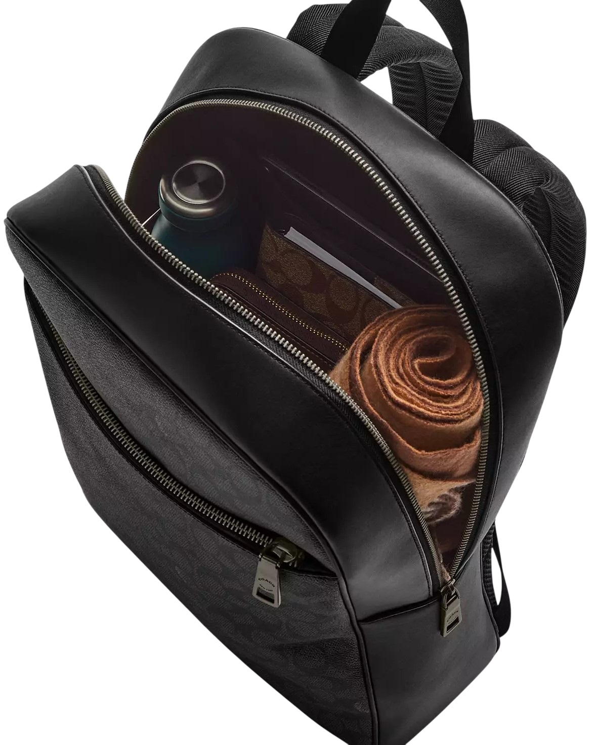 Ba lô Coach Owen Backpack In Signature Canvas Charcoal CAJ90 5