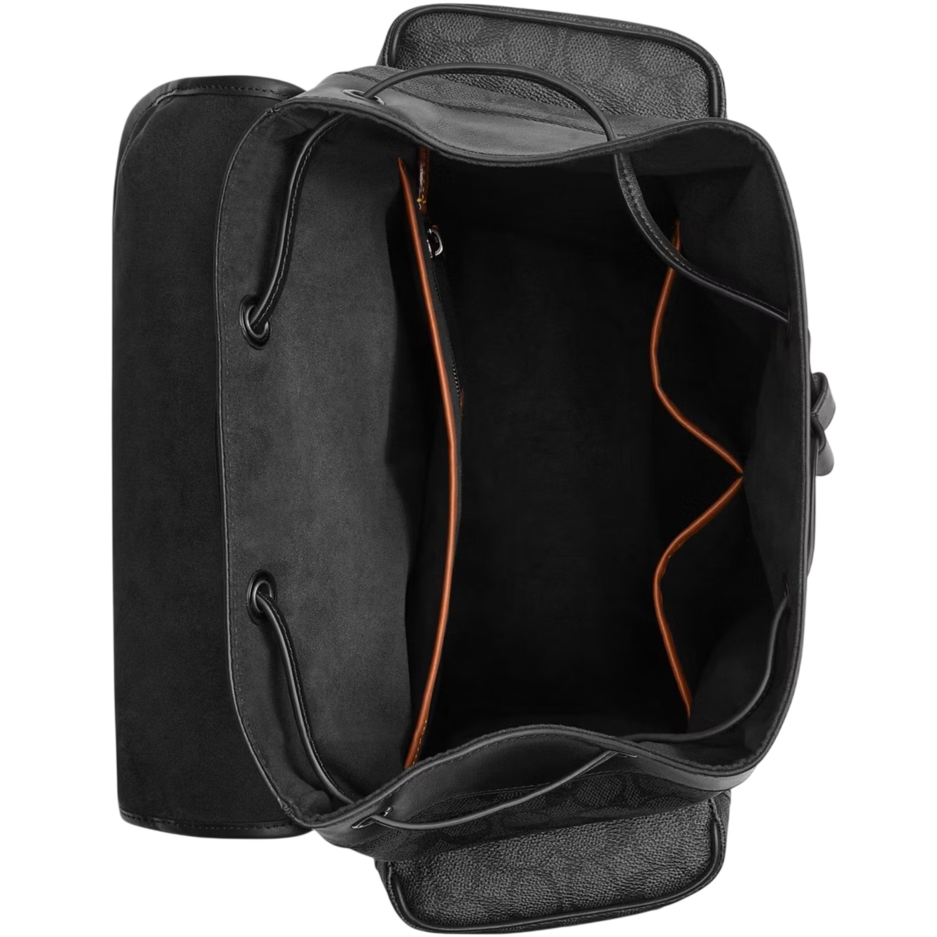 Ba lô Coach Hitch Backpack In Signature Canvas With Patches Charcoal Multi CBF04 6