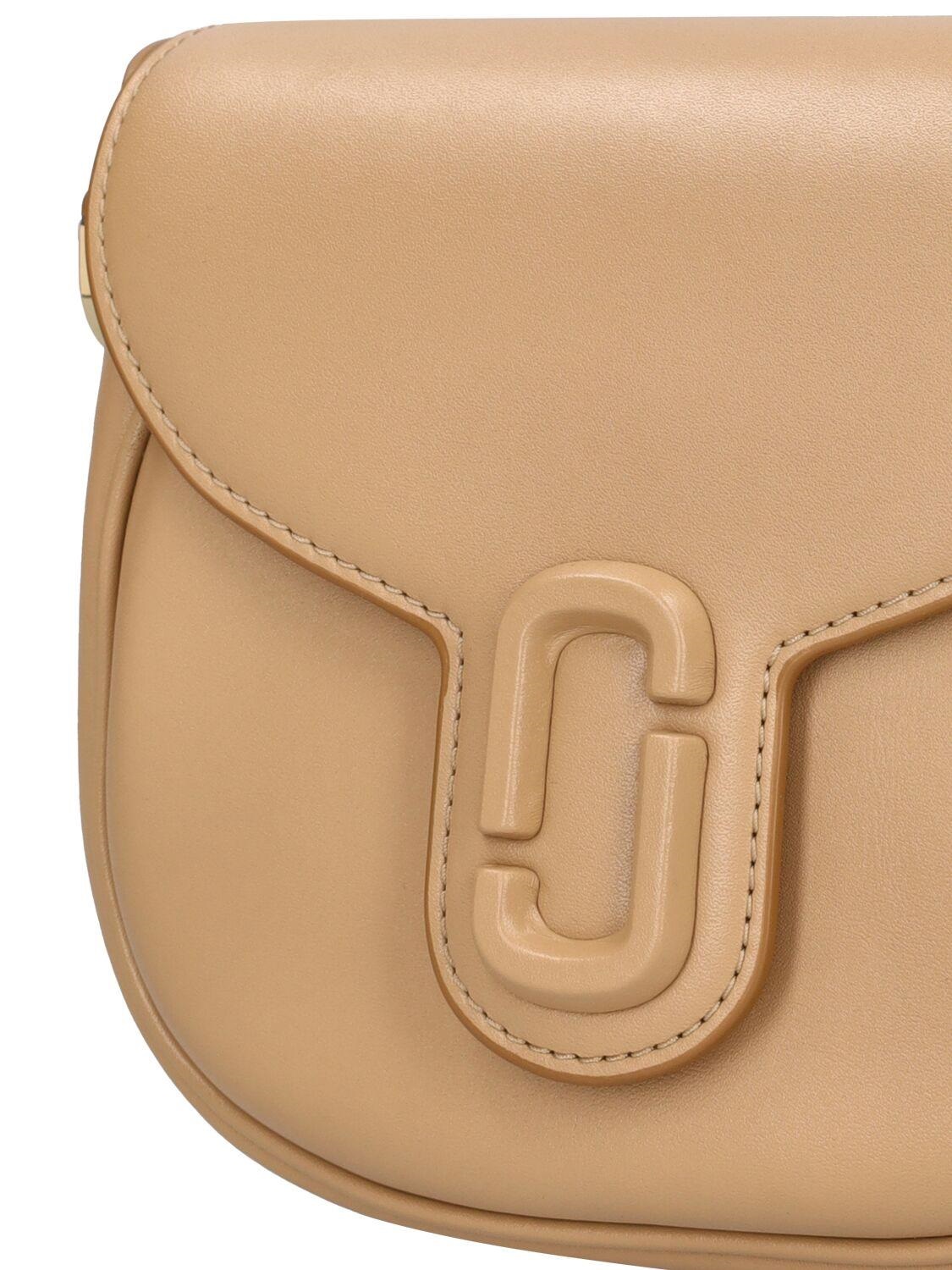 TÚI ĐEO CHÉO MARC JACOBS THE SMALL J MARC LEATHER SADDLE BAG CAMEL 1
