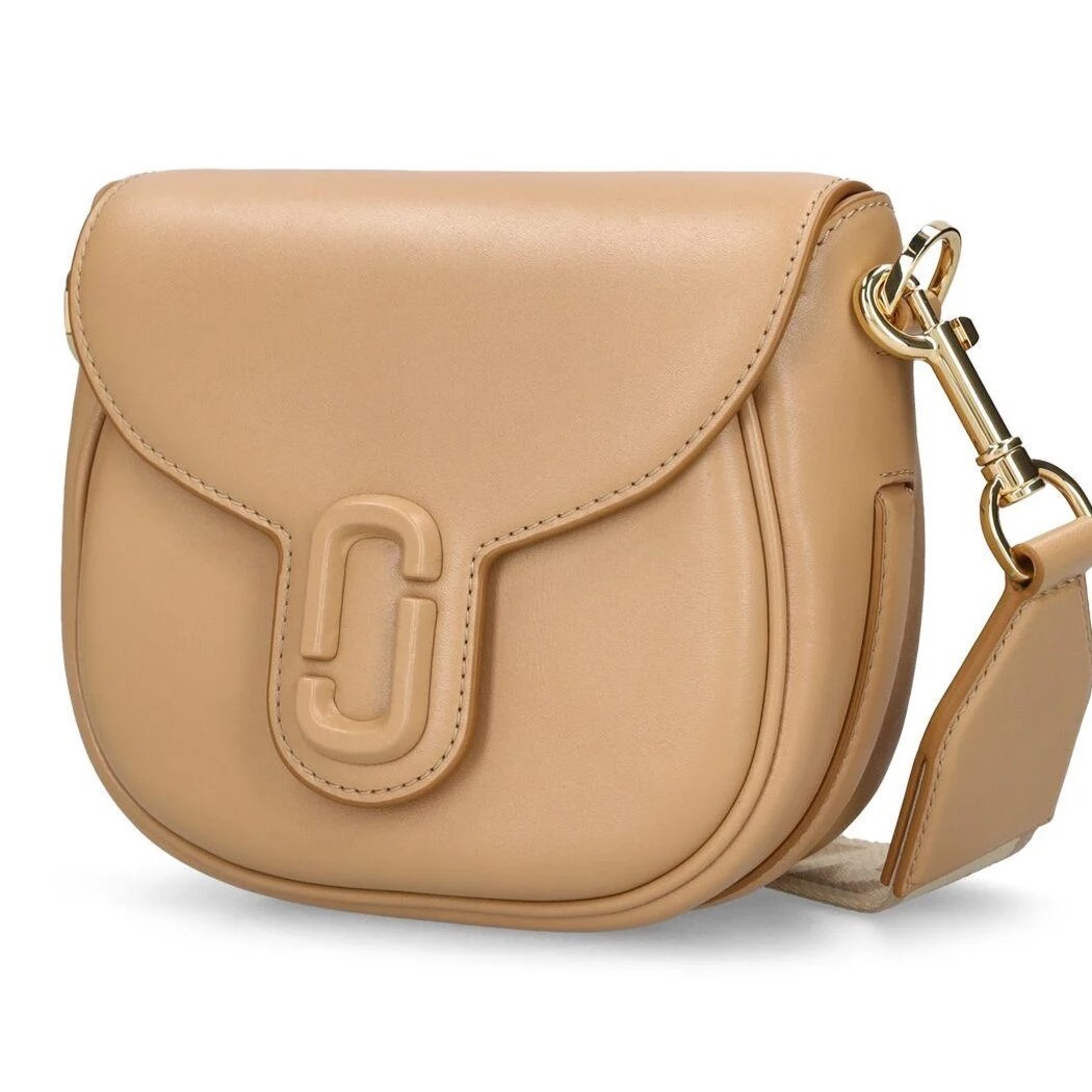 TÚI ĐEO CHÉO MARC JACOBS THE SMALL J MARC LEATHER SADDLE BAG CAMEL 4