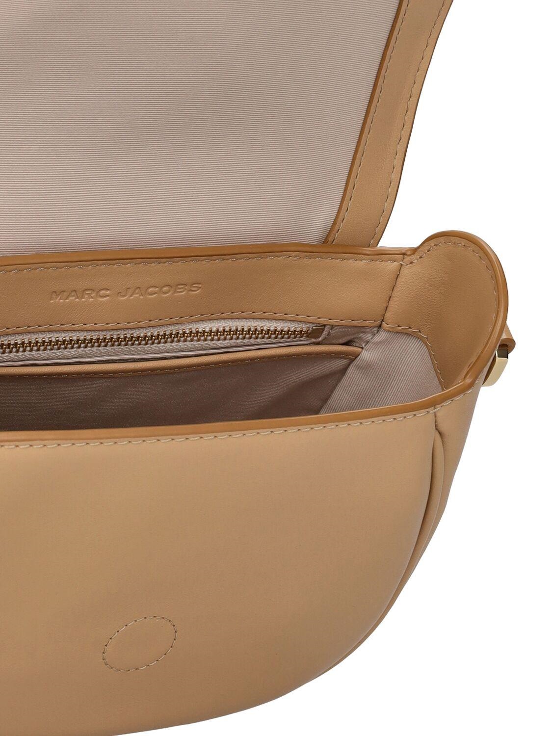 TÚI ĐEO CHÉO MARC JACOBS THE SMALL J MARC LEATHER SADDLE BAG CAMEL 5