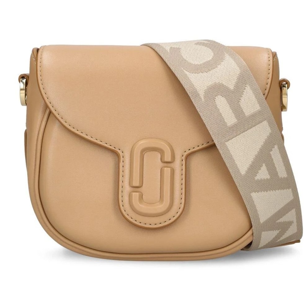 TÚI ĐEO CHÉO MARC JACOBS THE SMALL J MARC LEATHER SADDLE BAG CAMEL 8