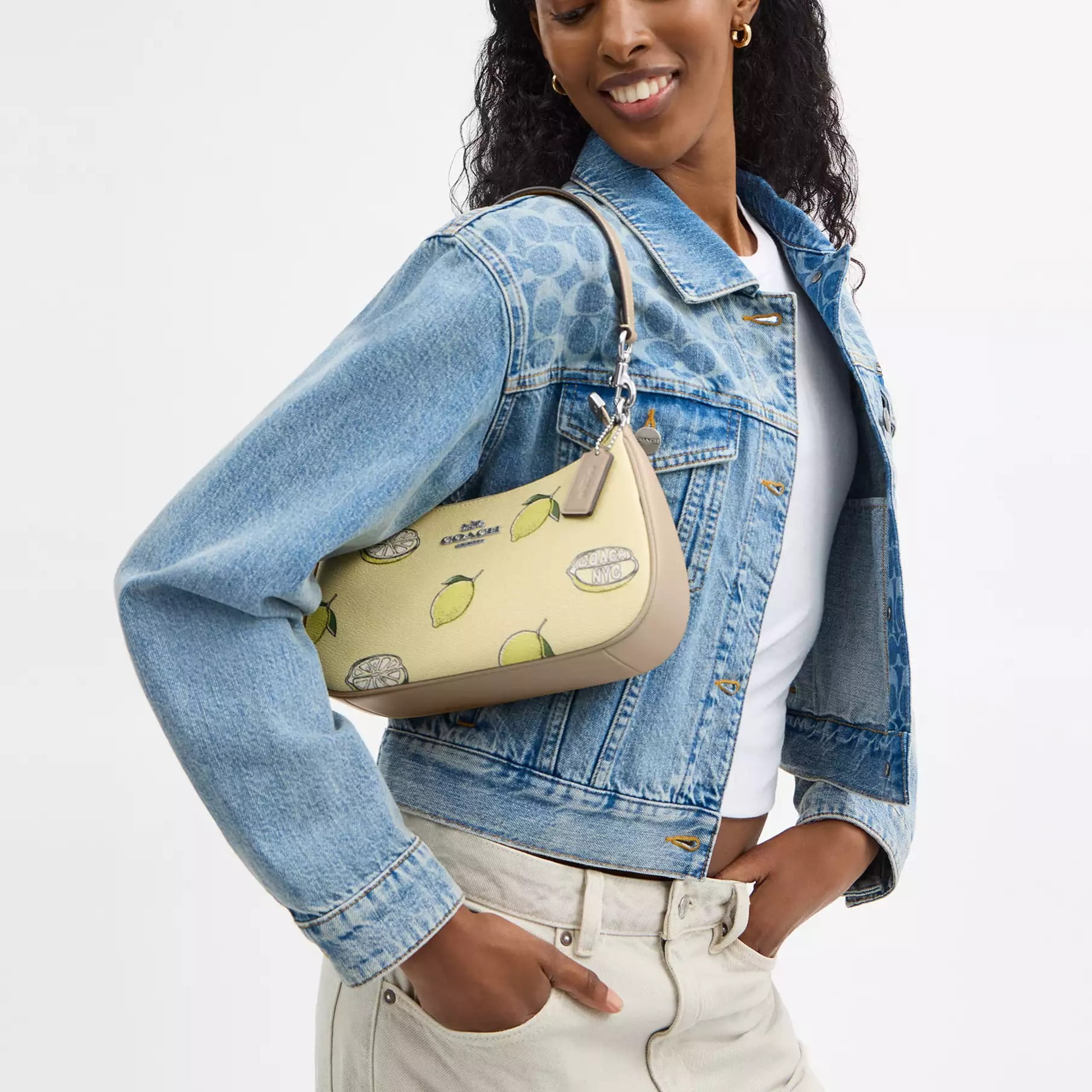 Túi đeo chéo Coach Teri Shoulder Bag With Lemon Print Garden Glade Multi CBA53 4