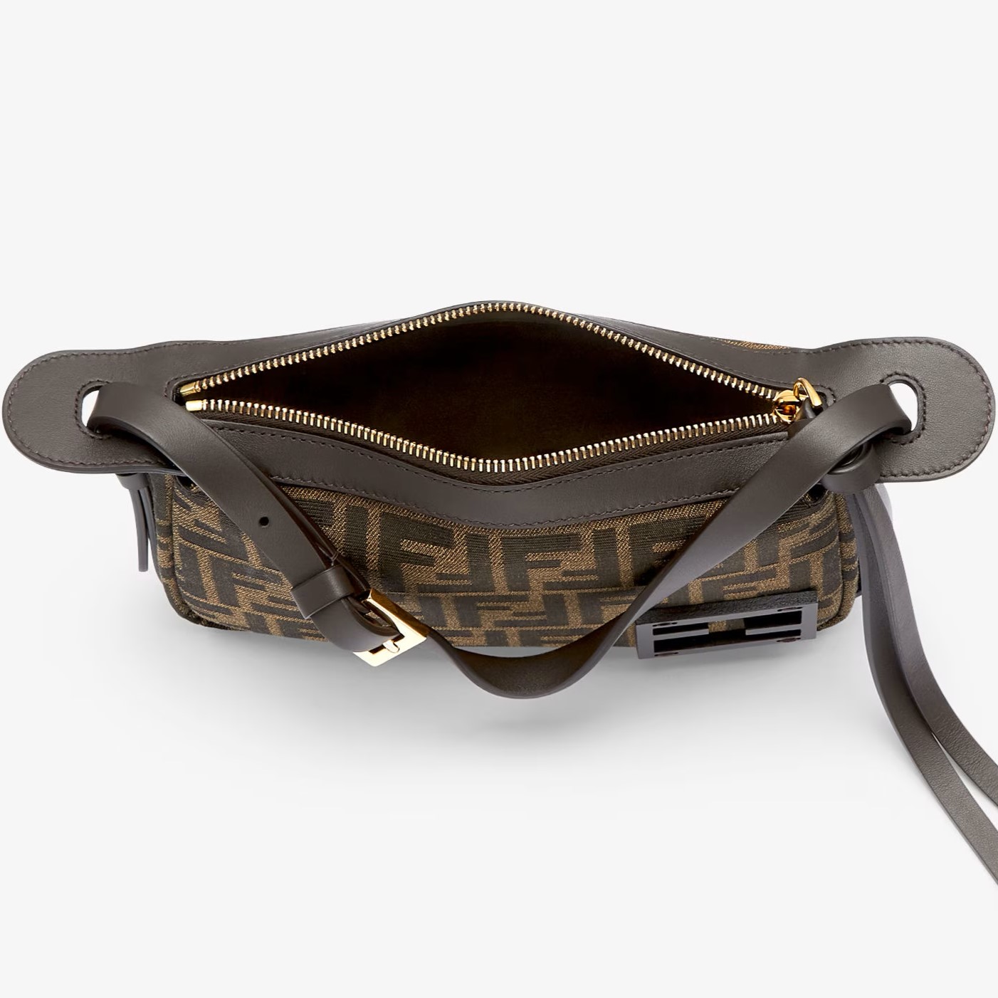 Túi nữ Simply Fendi Brown FF Jacquard Fabric Mini Bag 3