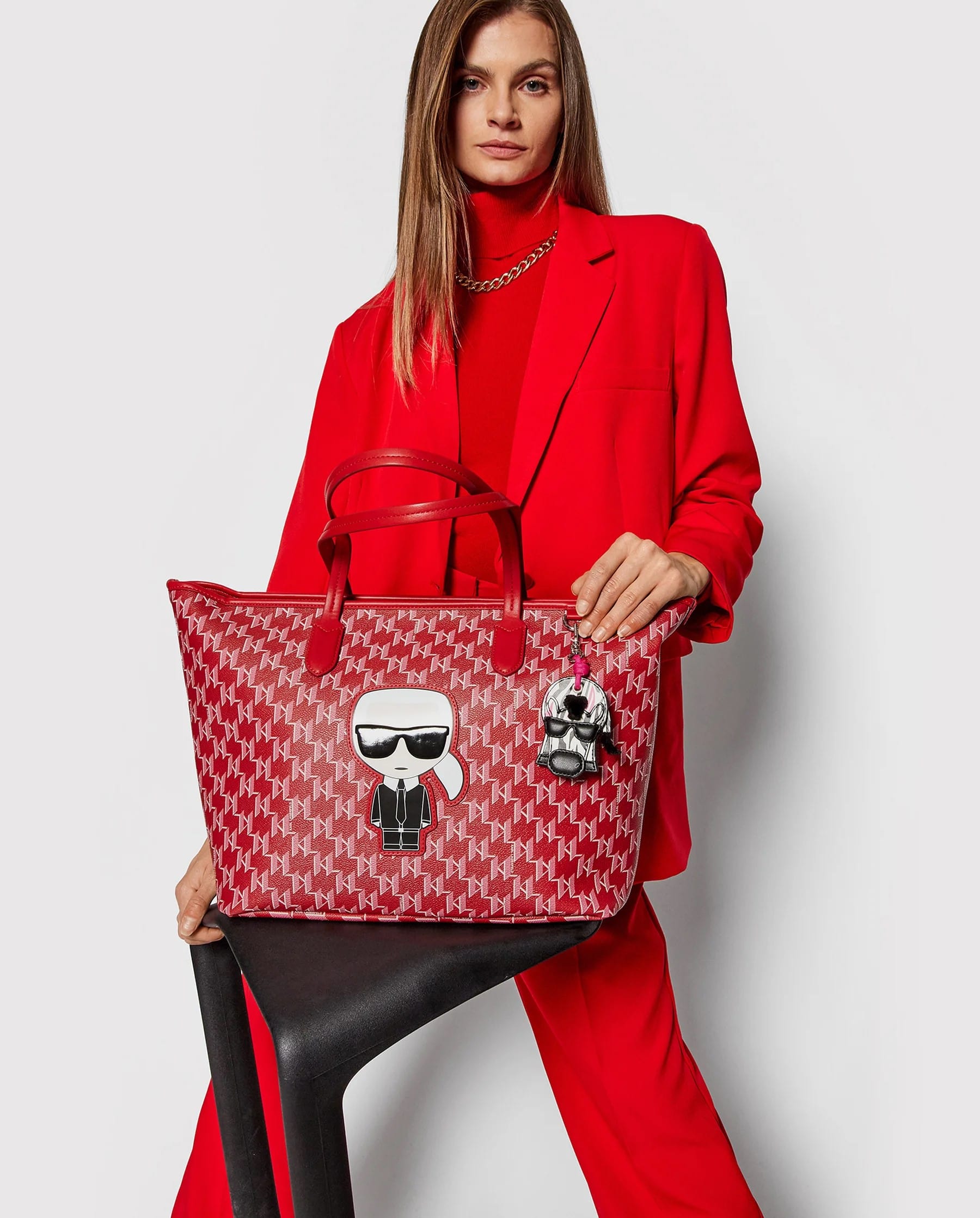 Túi nữ Karl Lagerfeld Tote Bag 220W3049 Red 10