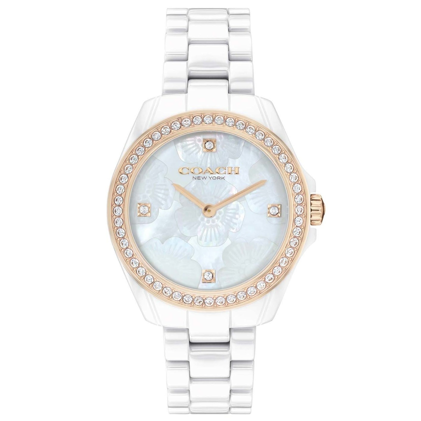 ĐỒNG HỒ NỮ COACH WOMENS 33.25 MM PRESTON MOTHER OF PEARL DIAL STAINLESS STEEL ANALOGUE WATCH 2