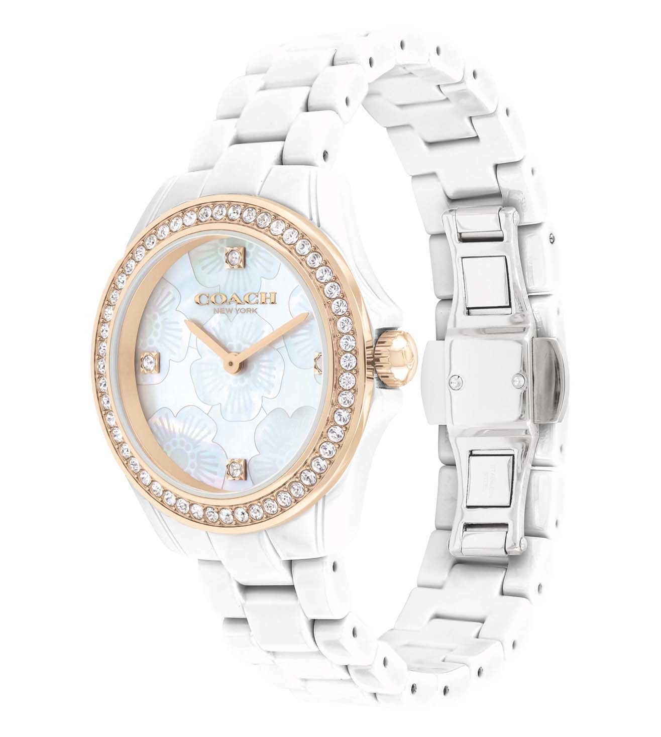 ĐỒNG HỒ NỮ COACH WOMENS 33.25 MM PRESTON MOTHER OF PEARL DIAL STAINLESS STEEL ANALOGUE WATCH 4