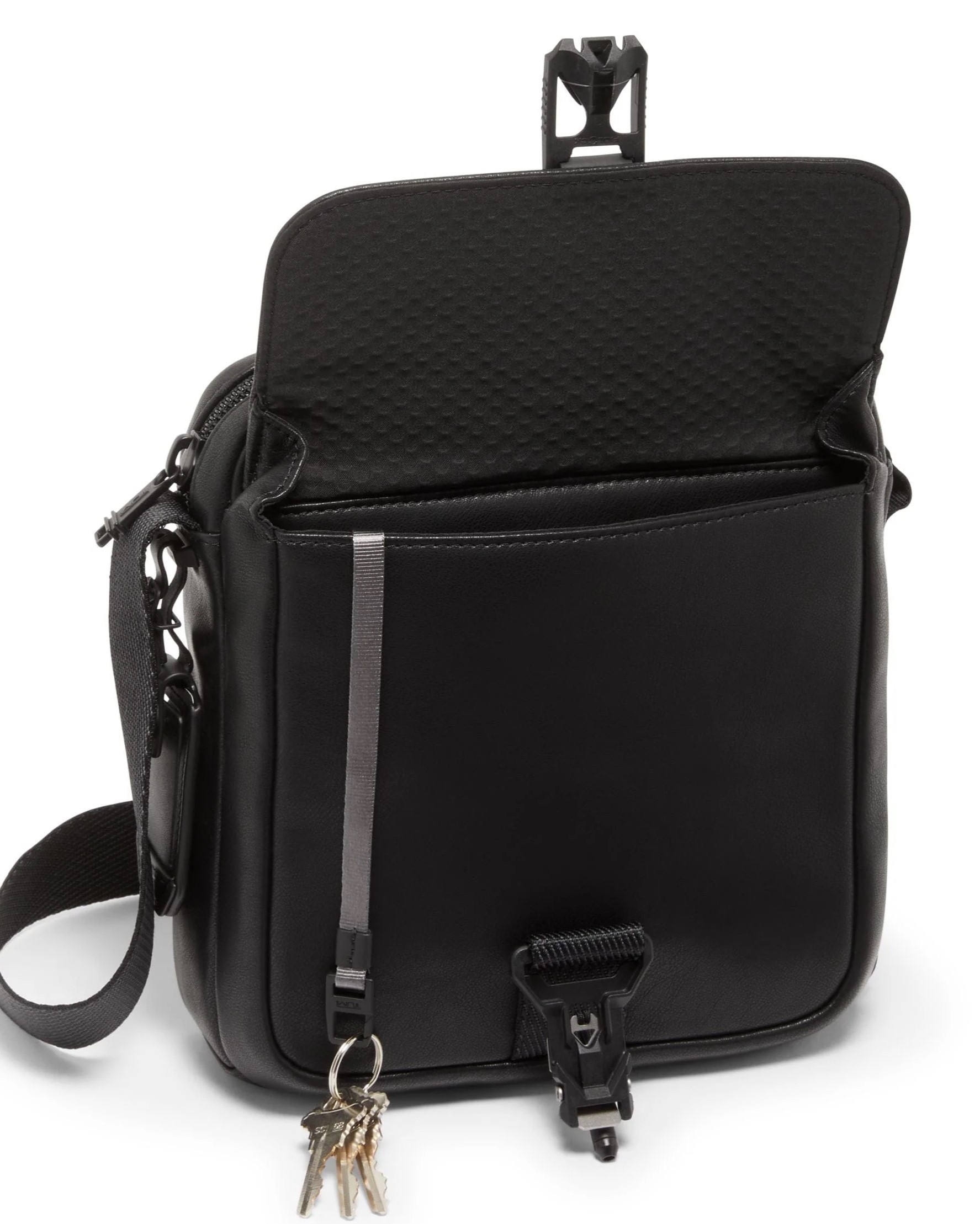 Túi Nam đeo chéo màu đen Tumi Alpha Bravo Junior Leather Crossbody Bag 2