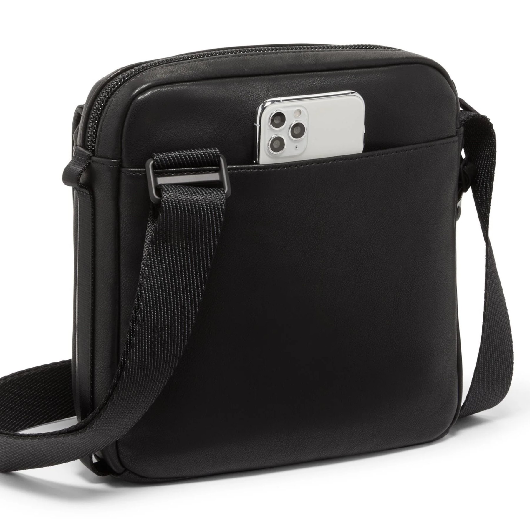 Túi Nam đeo chéo màu đen Tumi Alpha Bravo Junior Leather Crossbody Bag 1