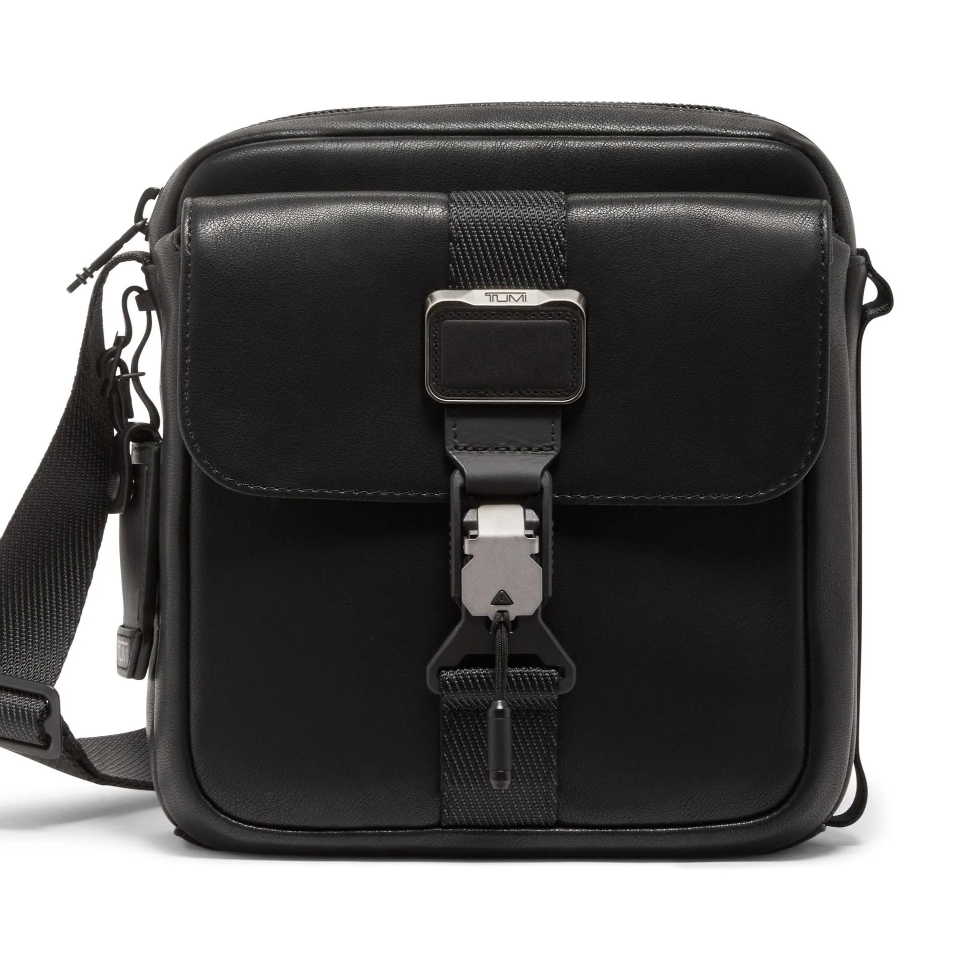 Túi Nam đeo chéo màu đen Tumi Alpha Bravo Junior Leather Crossbody Bag 4
