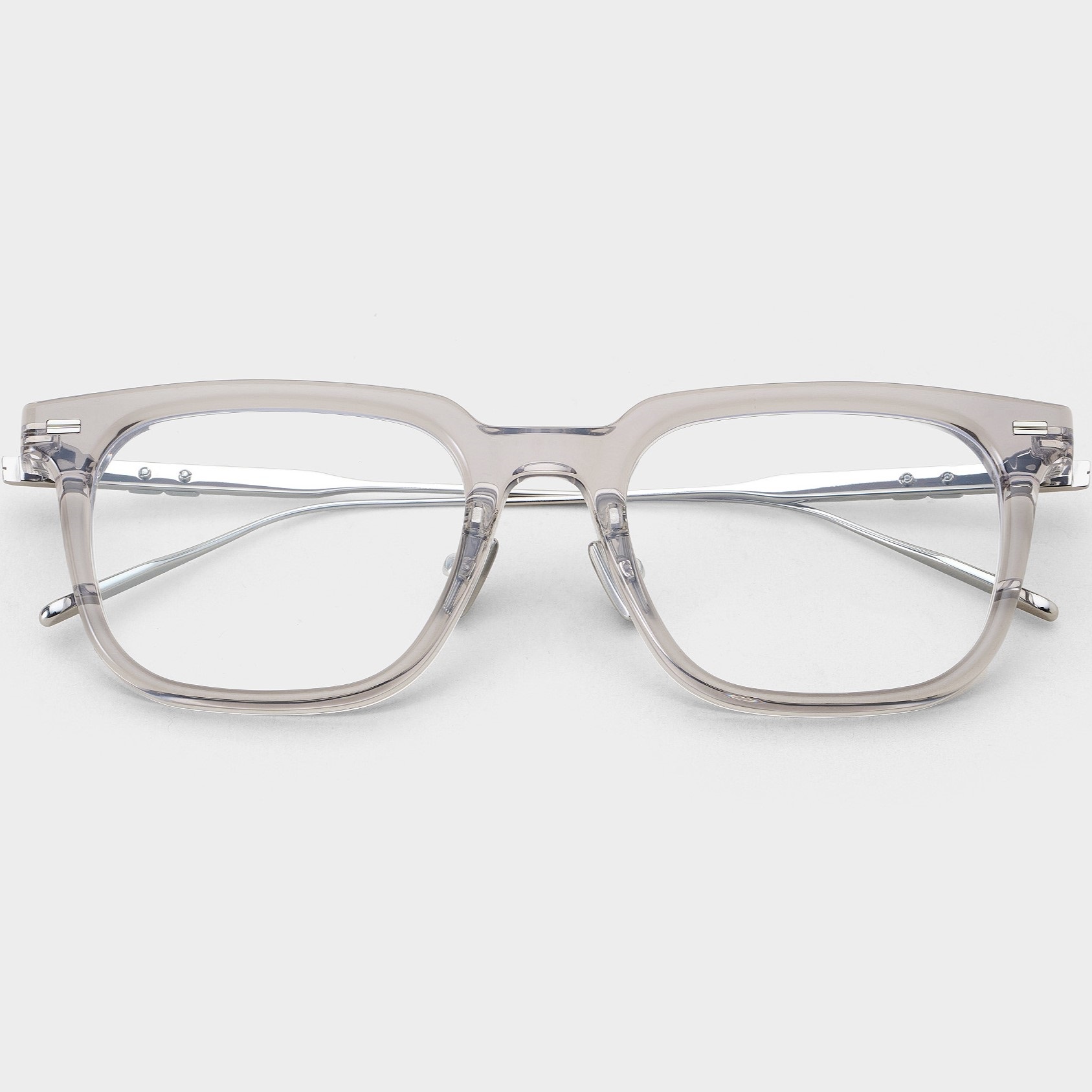 Kính mát gọng cận Gentle Monster Zin GC7 Clear Lenses Square Shape Translucent Gray Acetate Frame 16