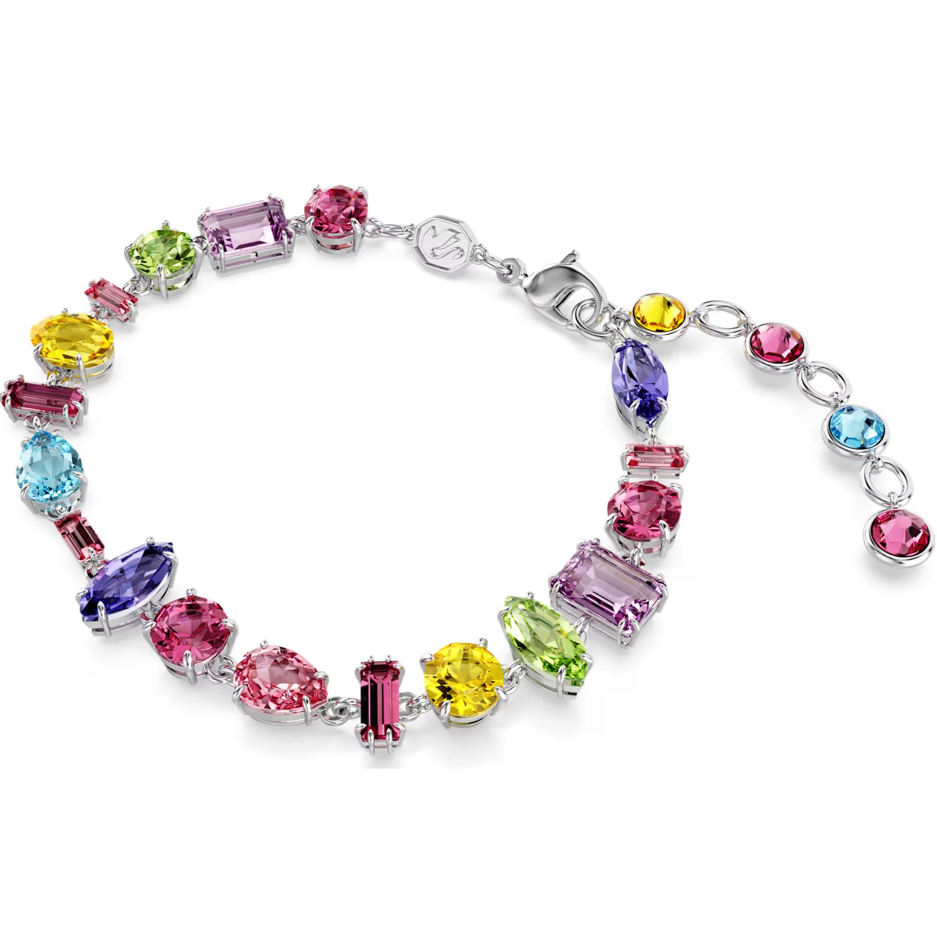 Lắc tay Swarovski Gema Bracelet Mixed Cuts Multicolored Rhodium Plated 5656427 1