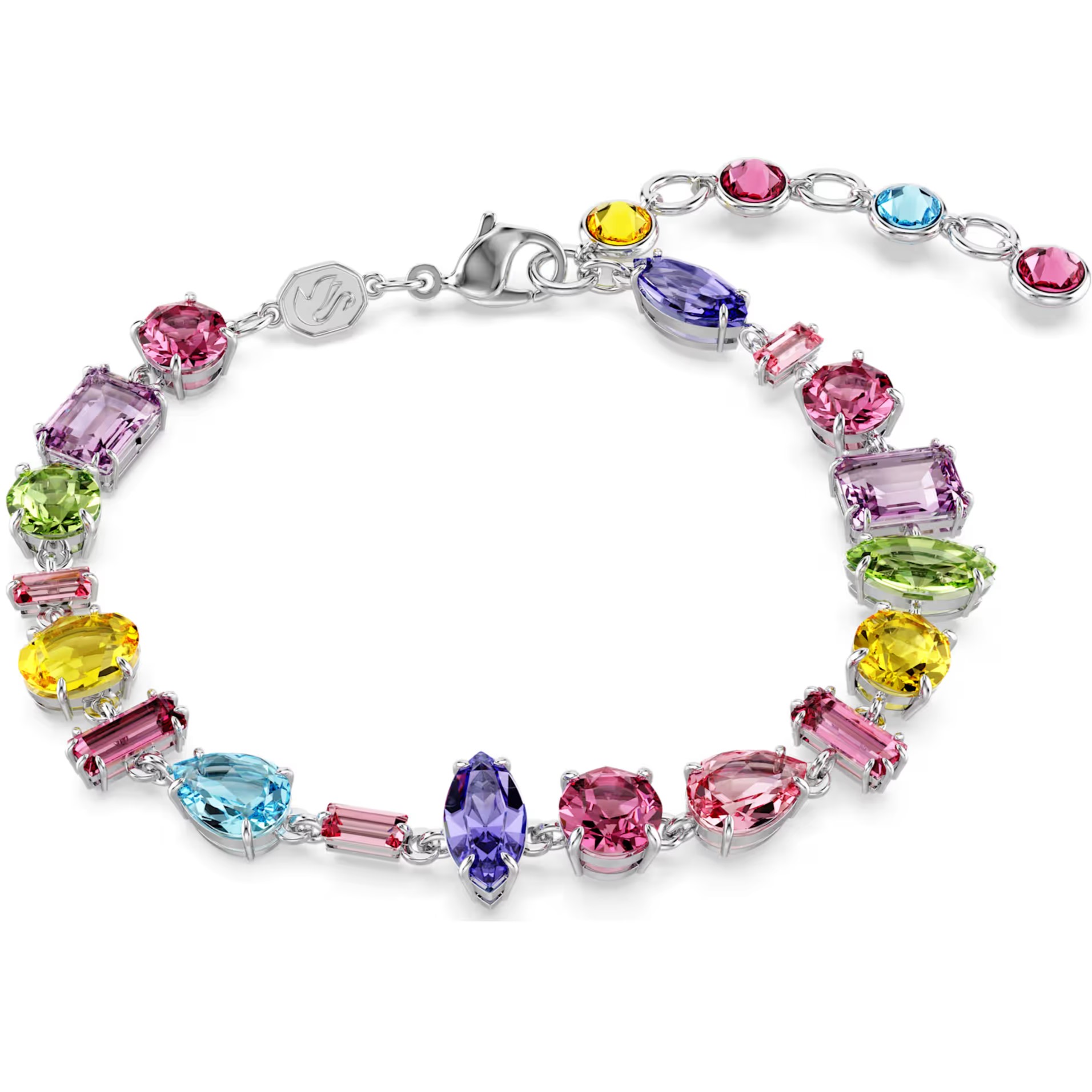 Lắc tay Swarovski Gema Bracelet Mixed Cuts Multicolored Rhodium Plated 5656427 4
