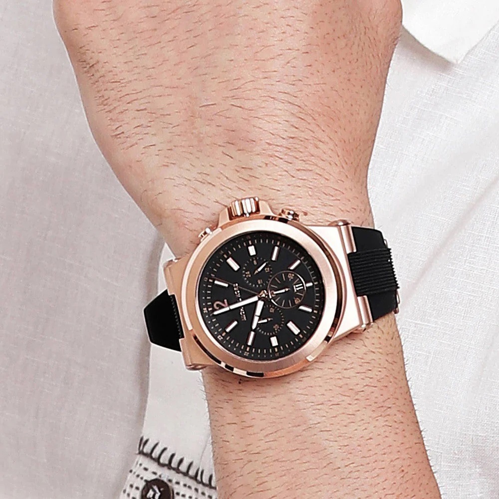 Đồng Hồ đeo tay Nam Michael Kors Dylan Stainless Steel Chronograph Watch MK8184 15