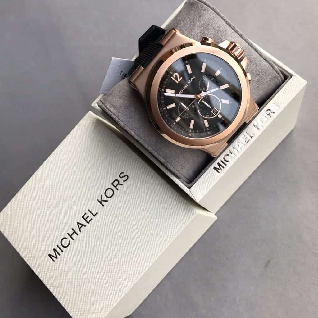 Đồng Hồ đeo tay Nam Michael Kors Dylan Stainless Steel Chronograph Watch MK8184 23