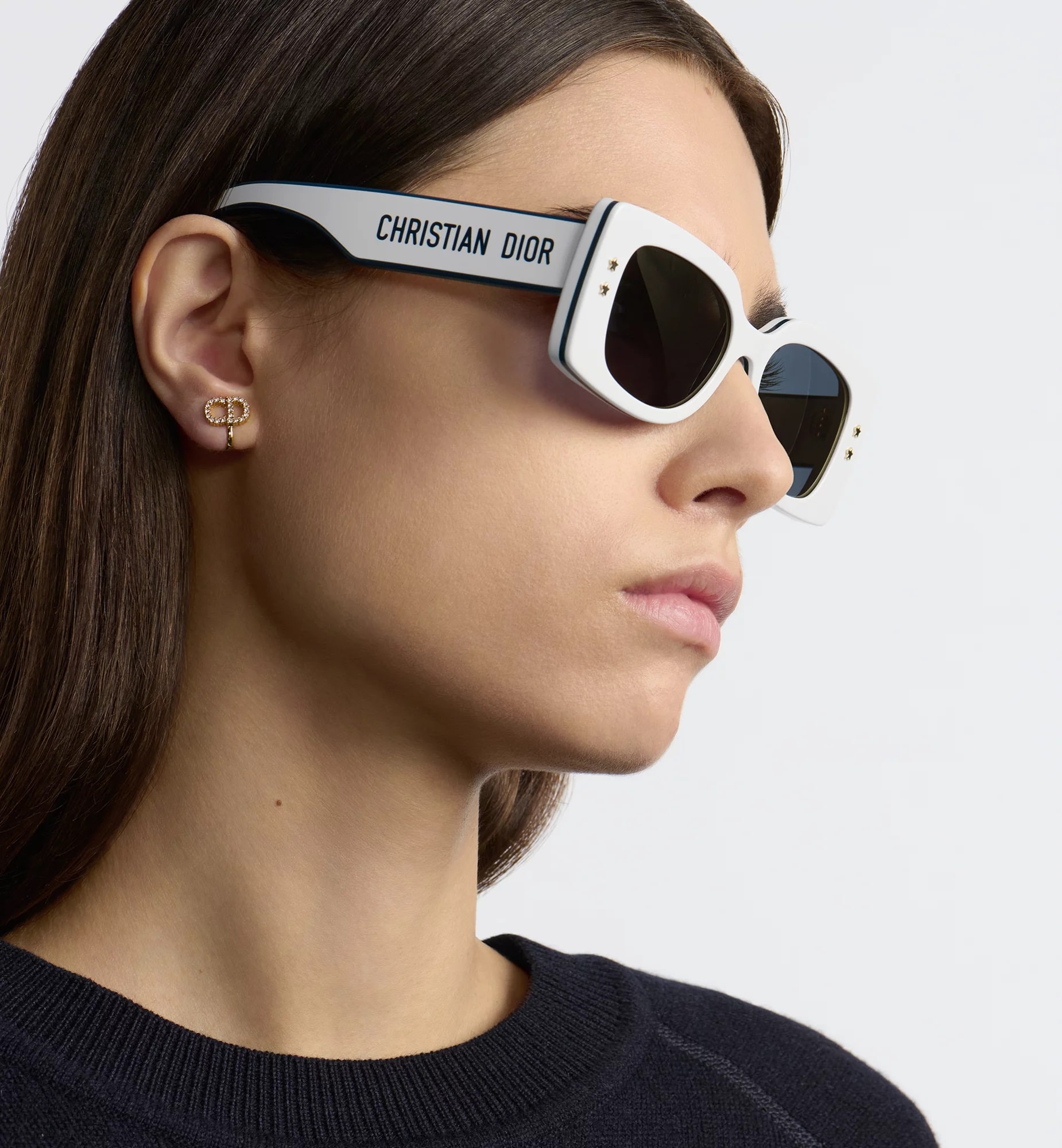 Mắt kính Dior DiorPacific S1U White Rectangular Sunglasses 1