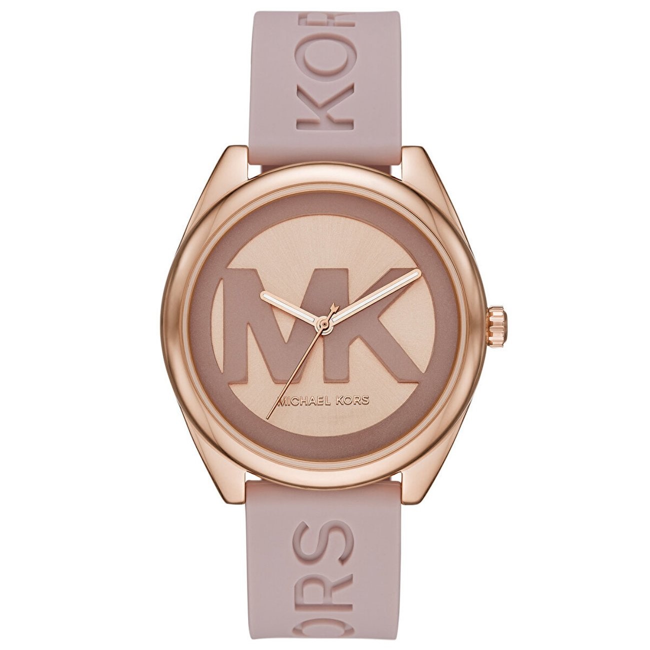 ĐỒNG HỒ ĐEO TAY NỮ MICHAEL KORS RUNWAY JANELLE ROSE GOLD PINK SILICONE WATCH MK7139 3