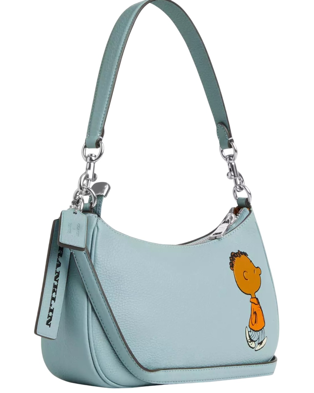 Túi xách Coach X Peanuts Teri Shoulder Bag With Franklin Light Blue Multi CBJ80 9