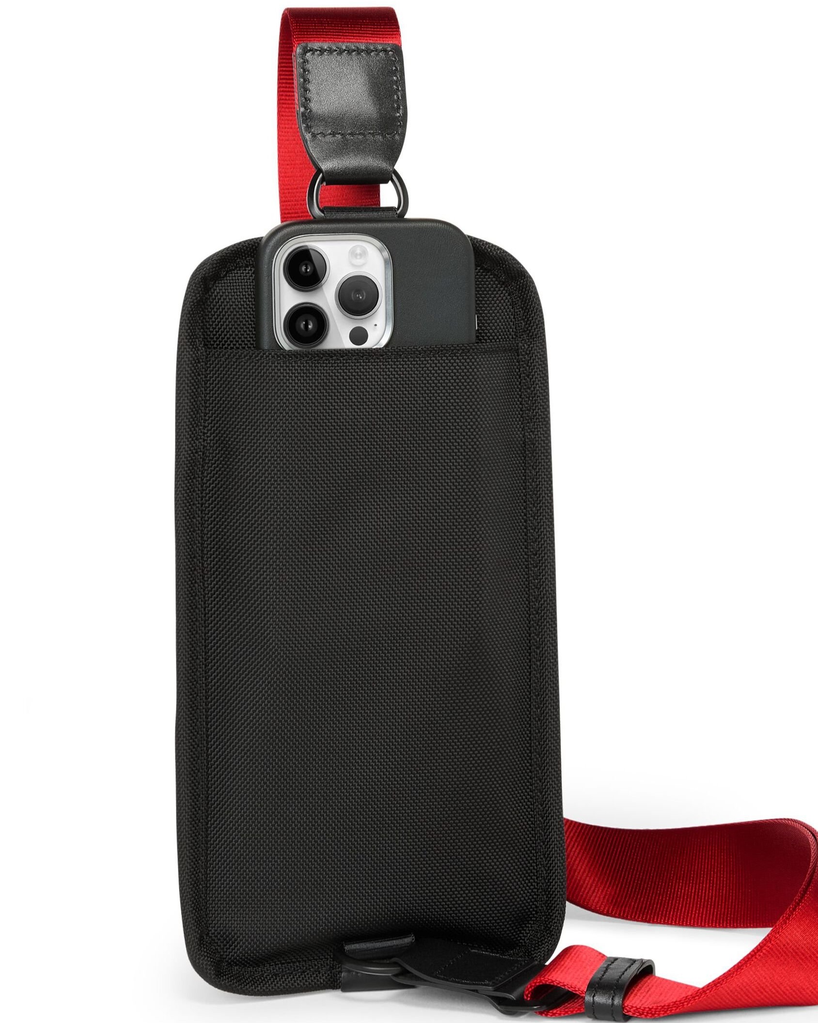 Túi đeo chéo nam Tumi Alpha Compact Sling Ballistic Nylon Black Red 2