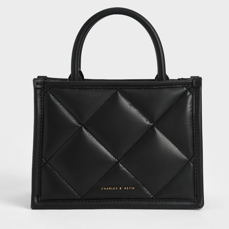 TÚI ĐEO CHÉO CHARLES KEITH QUILTED DOUBLE HANDLE TOTE BAG 1